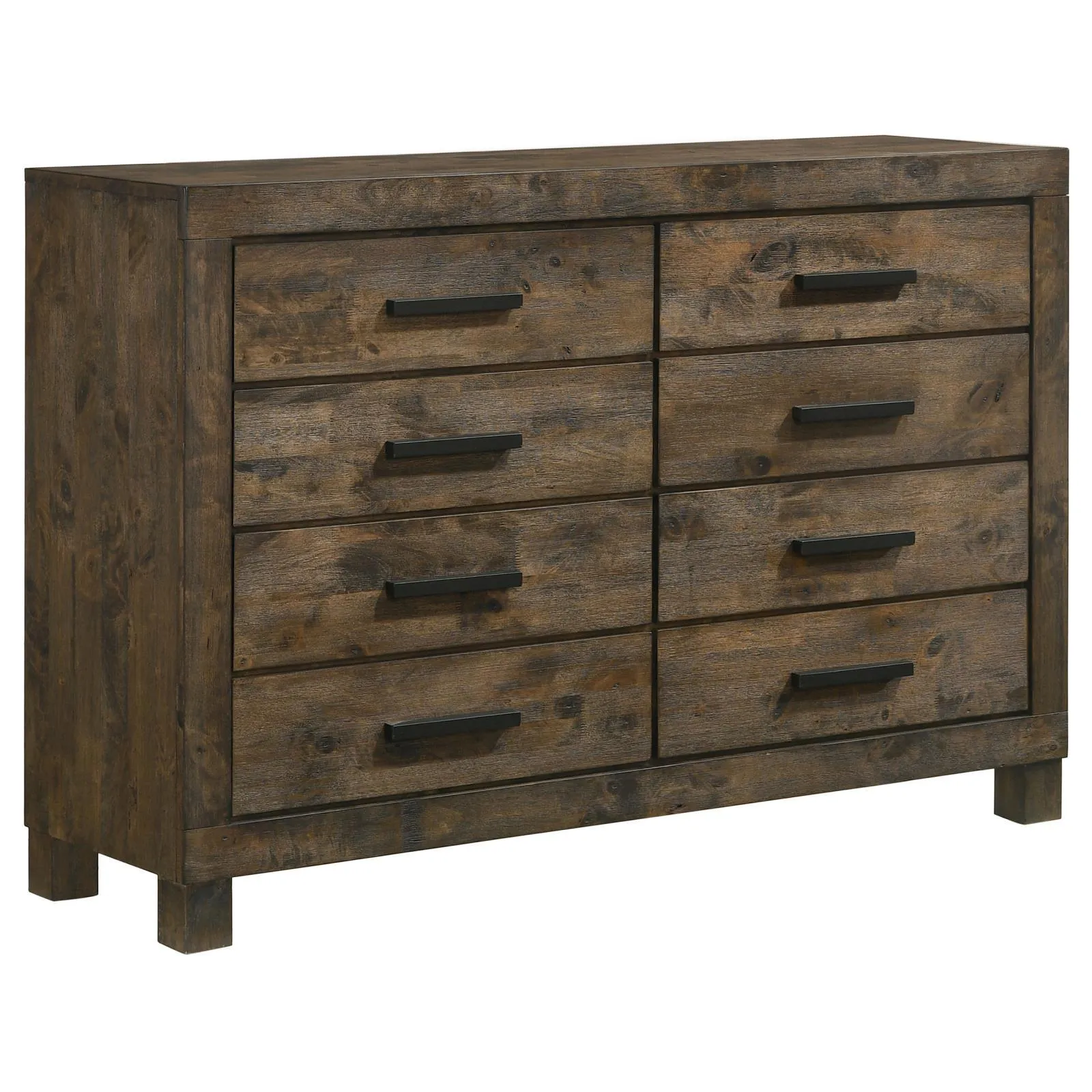 Woodmont Rustic Golden Brown 8-Drawer Dresser - Image 2