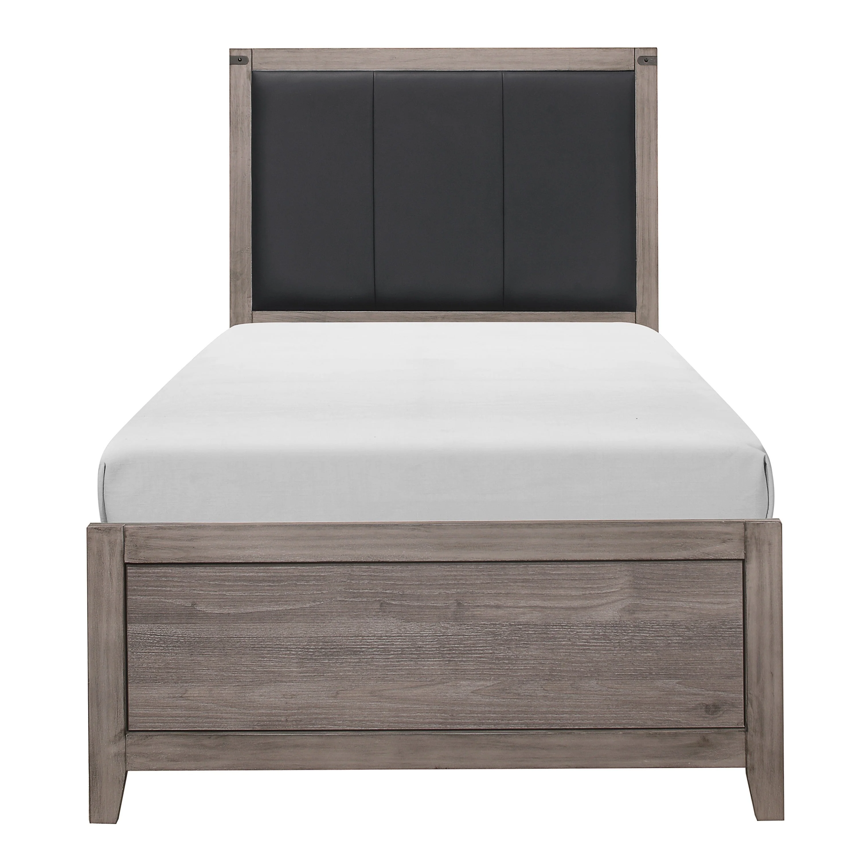 Woodrow Brownish Gray Twin Panel Bed - Image 3