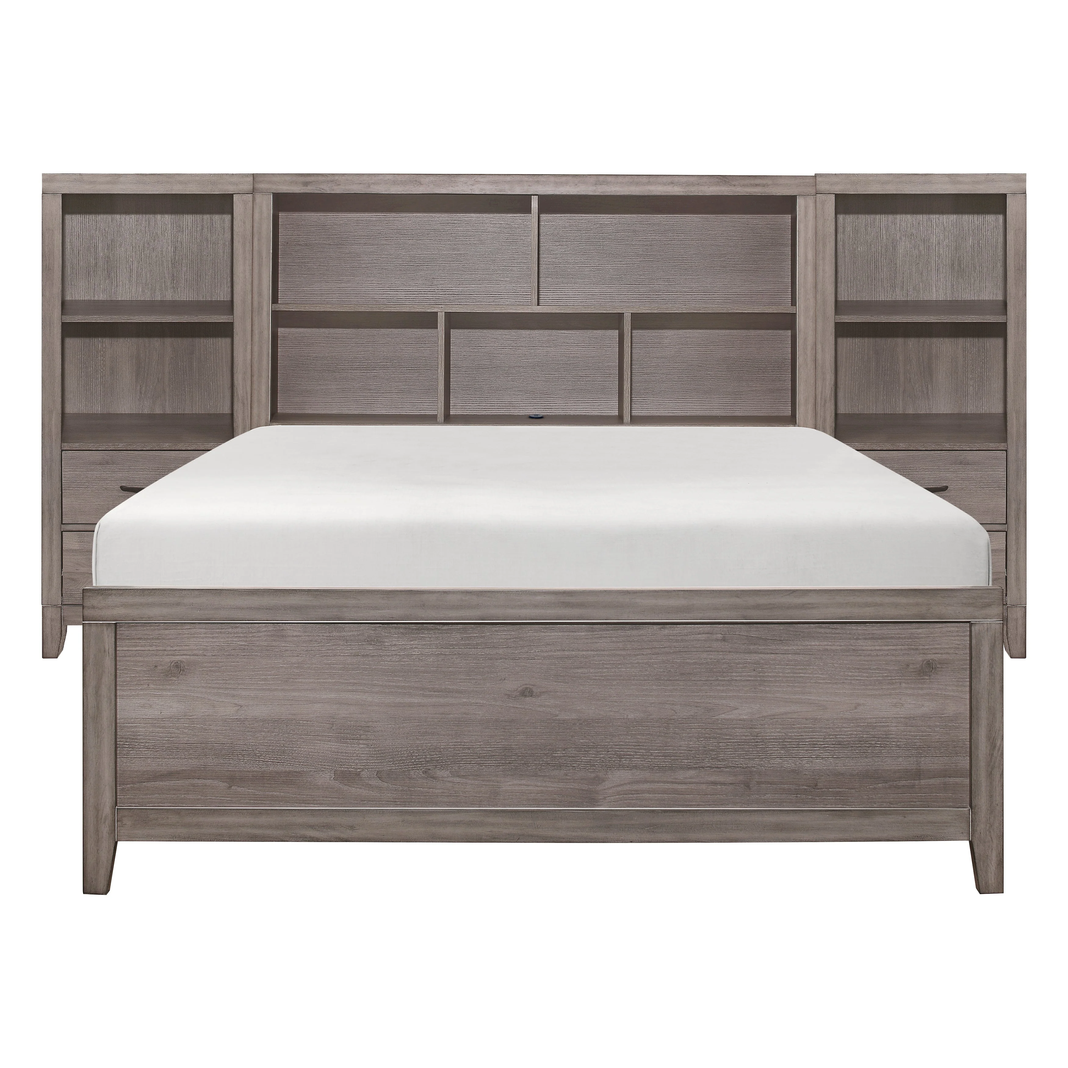 Woodrow Brownish Gray Youth Wall Bed with Toy Boxes - Image 3