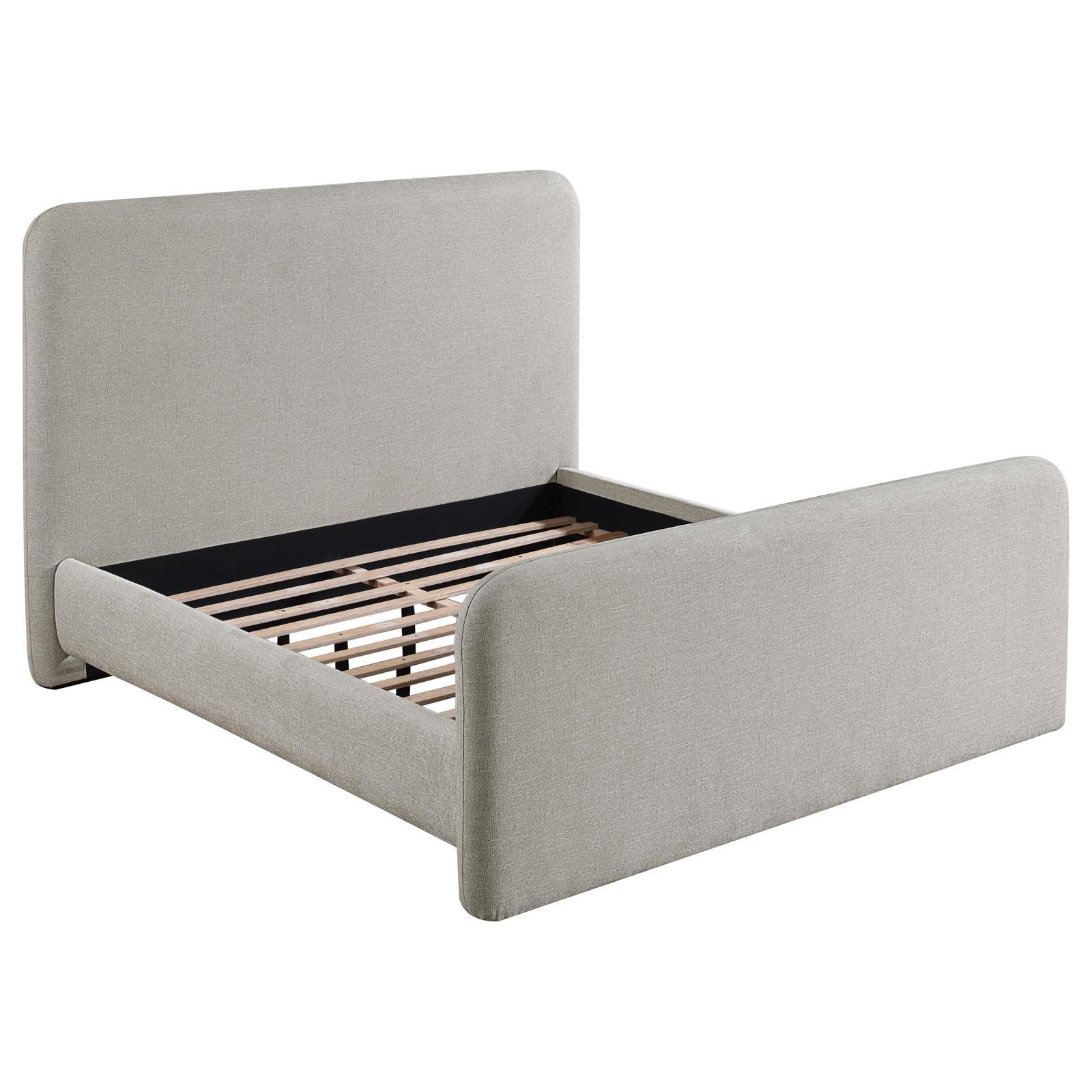 Wren Gray Upholstered Eastern King Platform Bed - Image 3