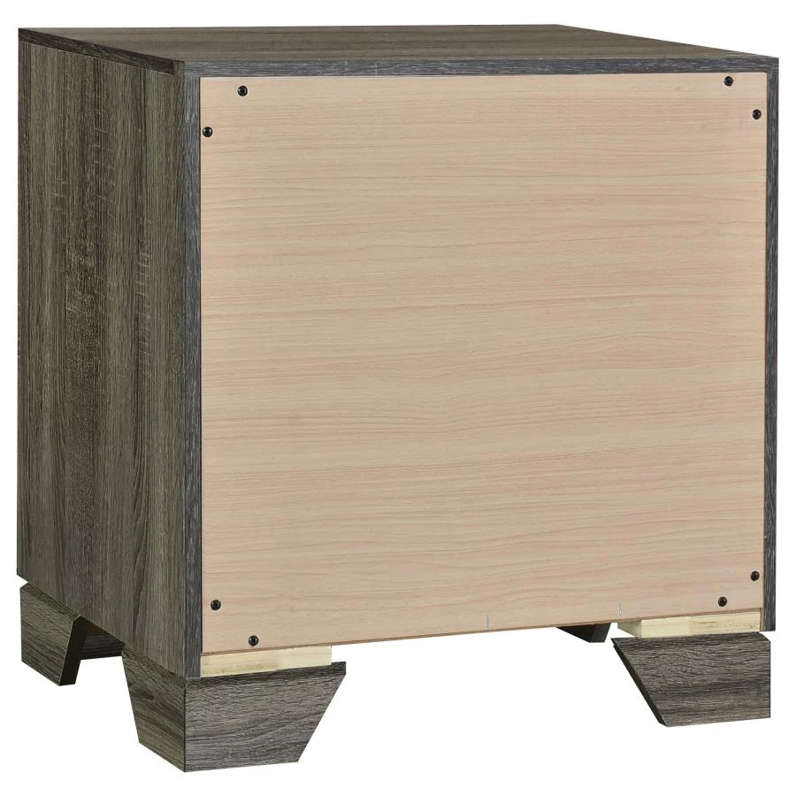 Wright Brown Oak 5-Piece Eastern King Bedroom Set - Image 6