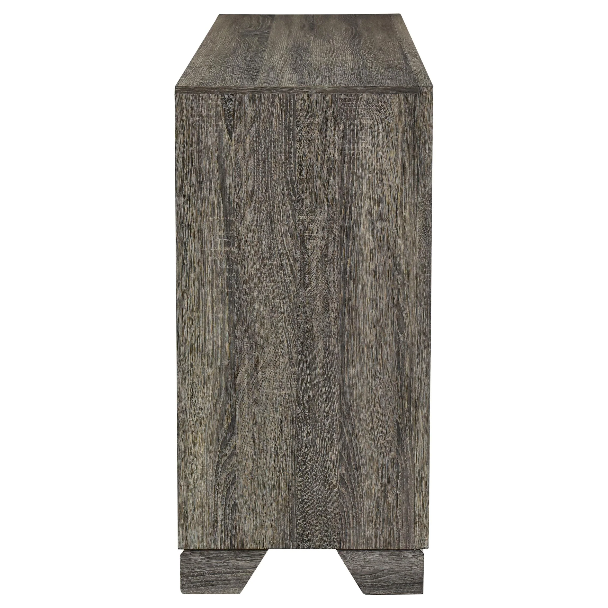 Wright Brown Oak 6-Drawer Dresser - Image 9