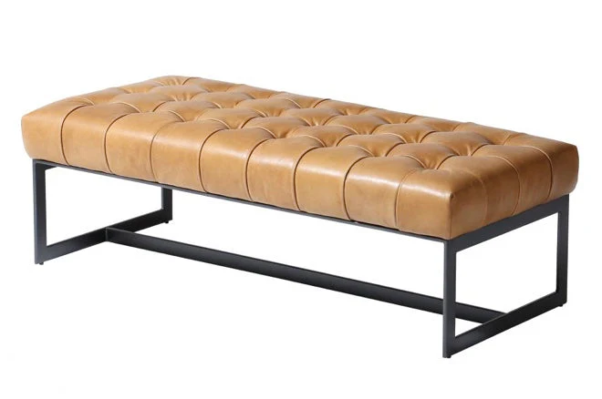 Wyatt Leather Bench - Image 2