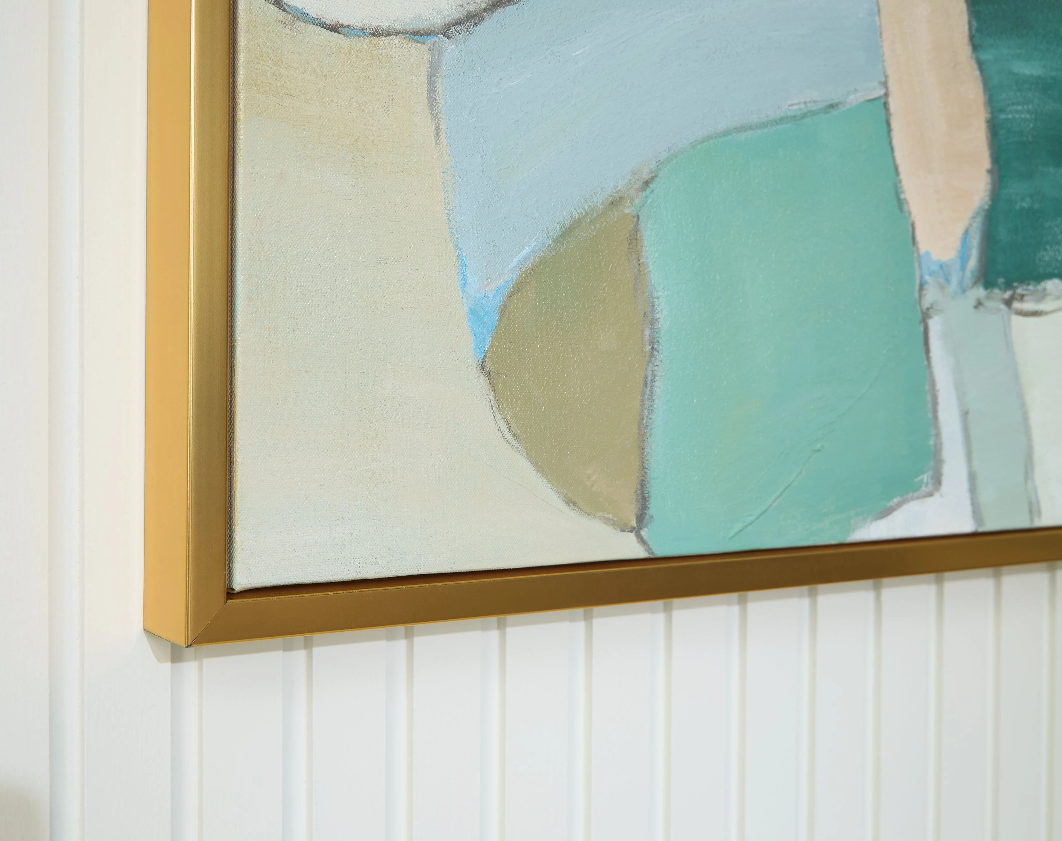 Wynburn White/Blue/Green Wall Art - Image 8