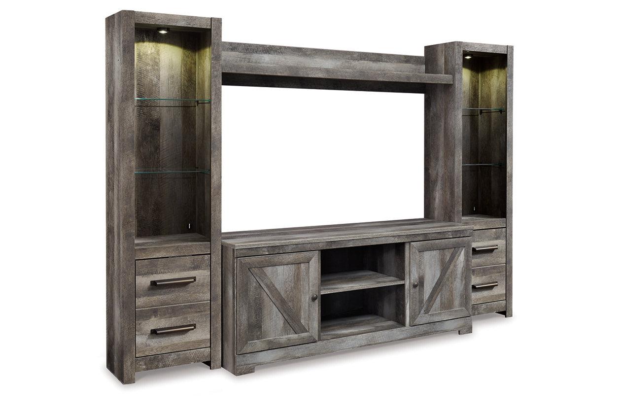 Wynnlow Gray 4-Piece Entertainment Center - Image 10