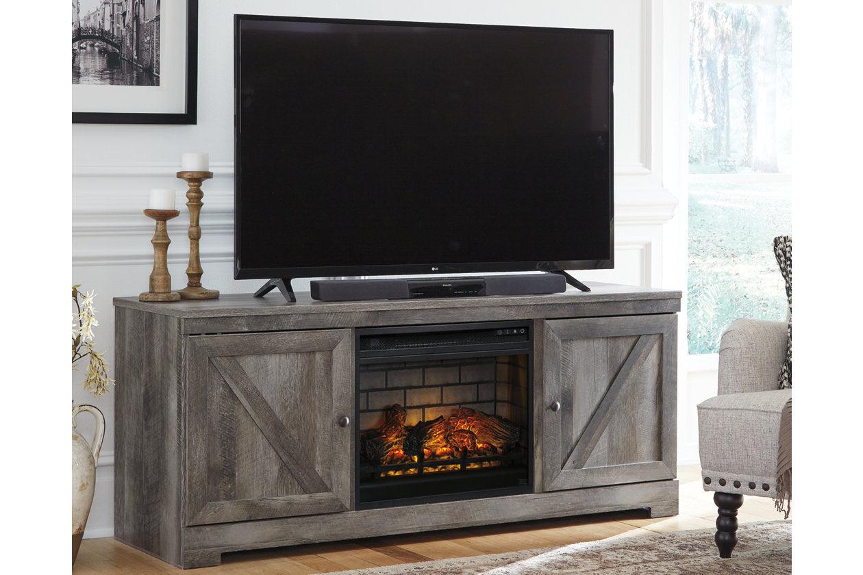 Wynnlow Gray 63" TV Stand with Electric Fireplace - Image 2