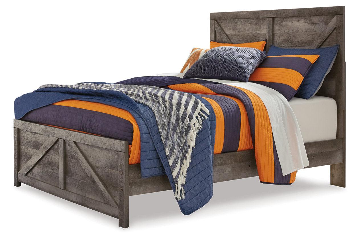 Wynnlow Gray Full Crossbuck Panel Bed - Image 3