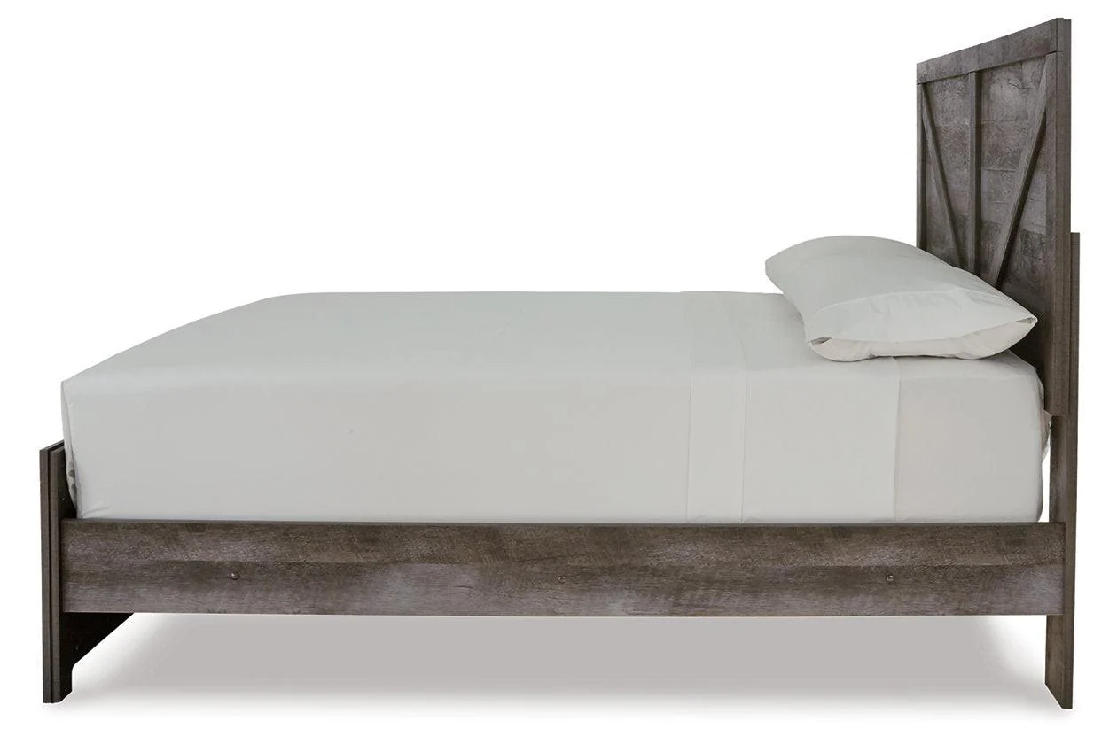 Wynnlow Gray Full Crossbuck Panel Bed - Image 6