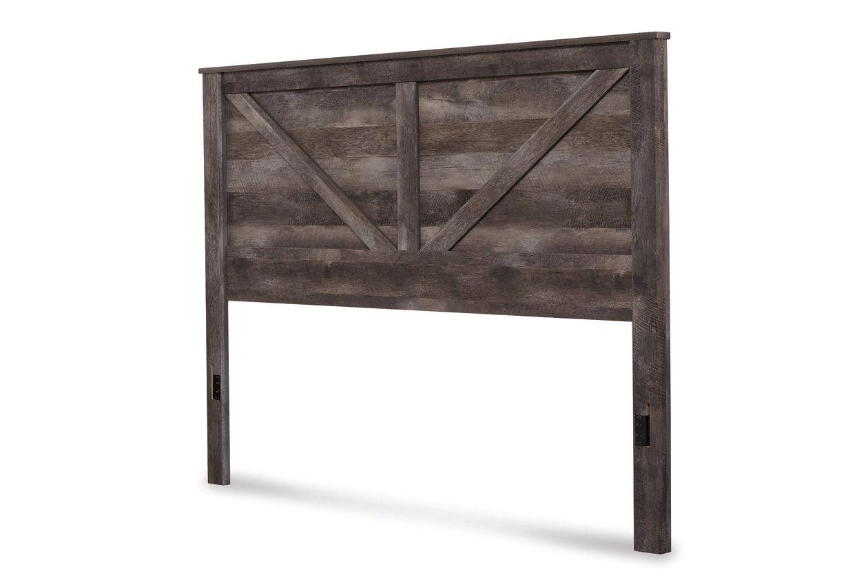 Wynnlow Gray King Crossbuck Panel Bed - Image 2