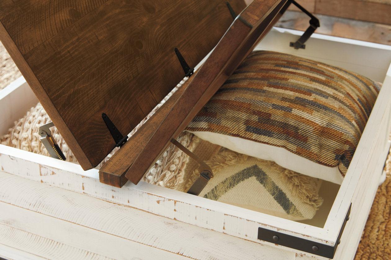 Wystfield White/Brown Coffee Table and Chairside End Table - Image 7
