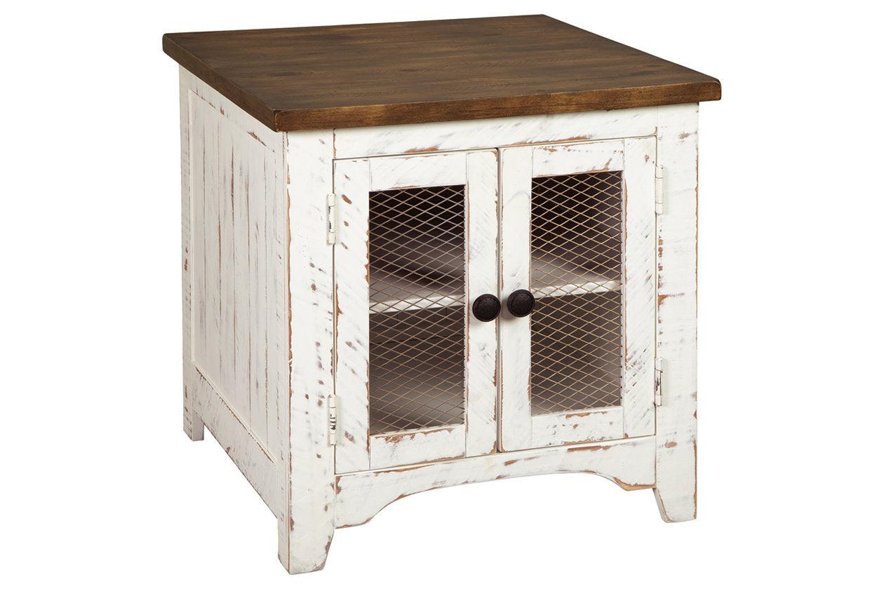 Wystfield White/Brown End Table - Image 2