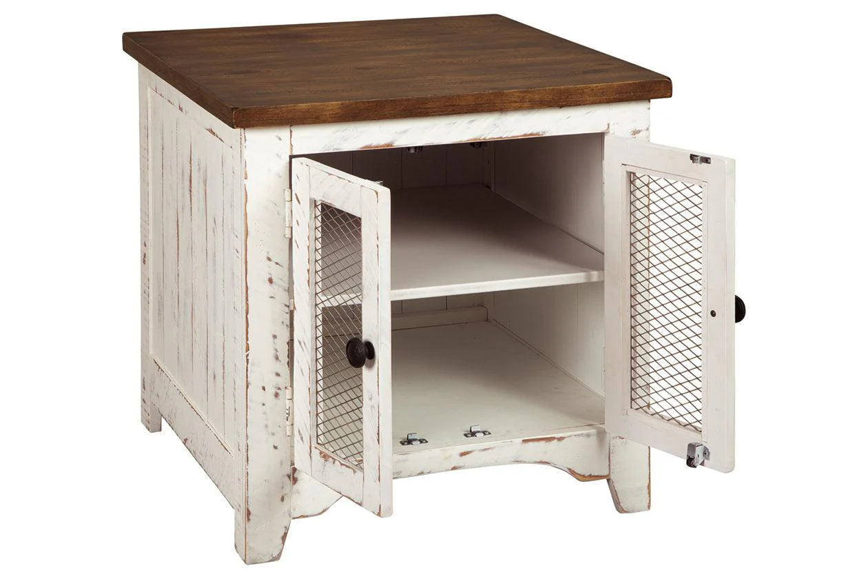 Wystfield White/Brown End Table - Image 4