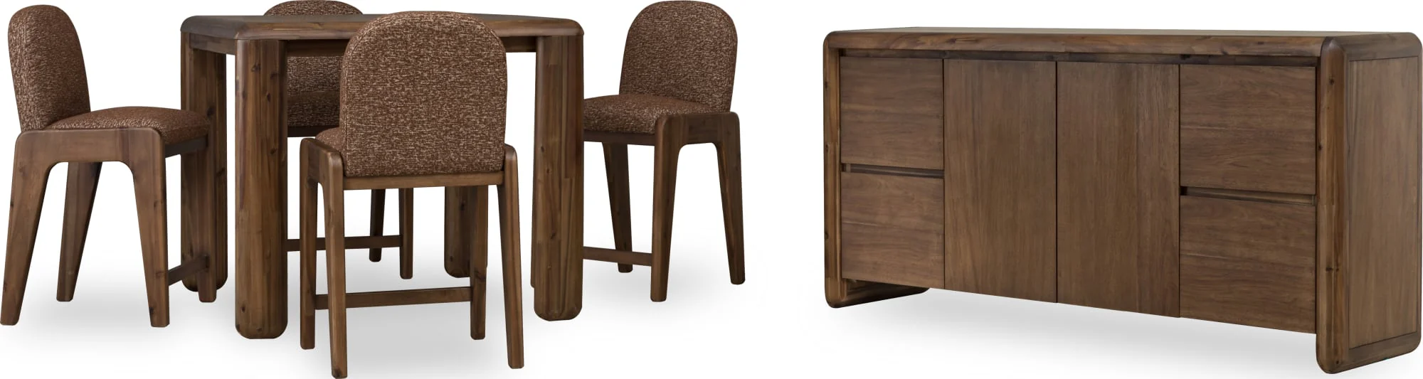 Xolani Chinchilla/Impala Chenille Upholstered Dining Chair (Set of 2) - Image 10