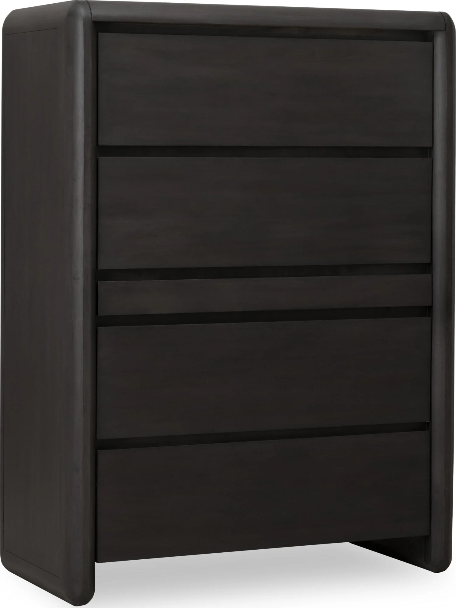 Xolani Jaguar Five Drawer Acacia Wood Chest with Jewelry Tray - Image 3