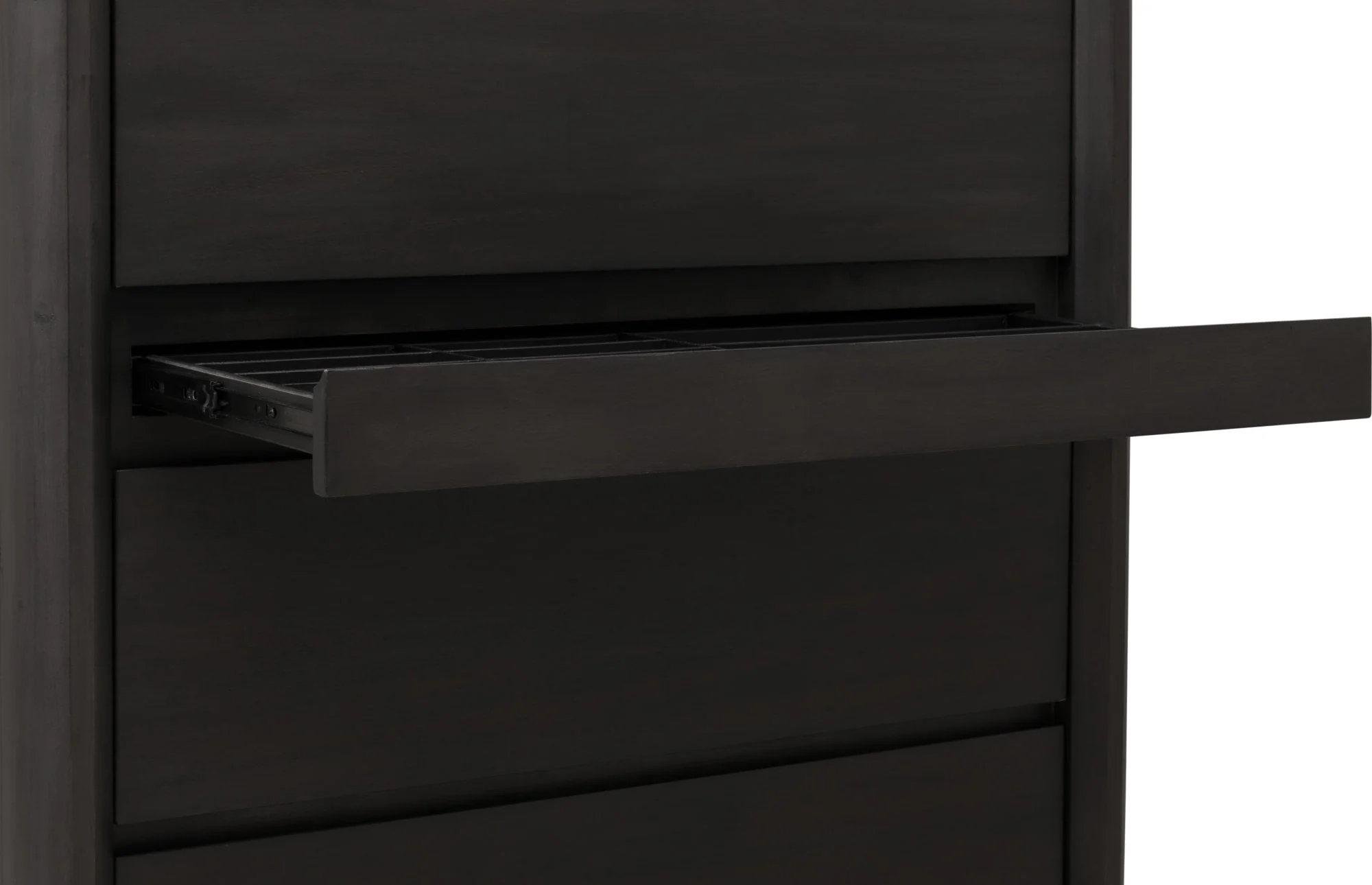 Xolani Jaguar Five Drawer Acacia Wood Chest with Jewelry Tray - Image 7