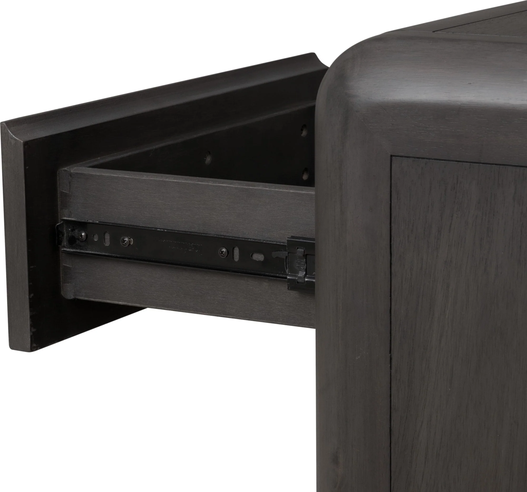 Xolani Jaguar One Drawer Acacia Wood Nightstand - Image 9