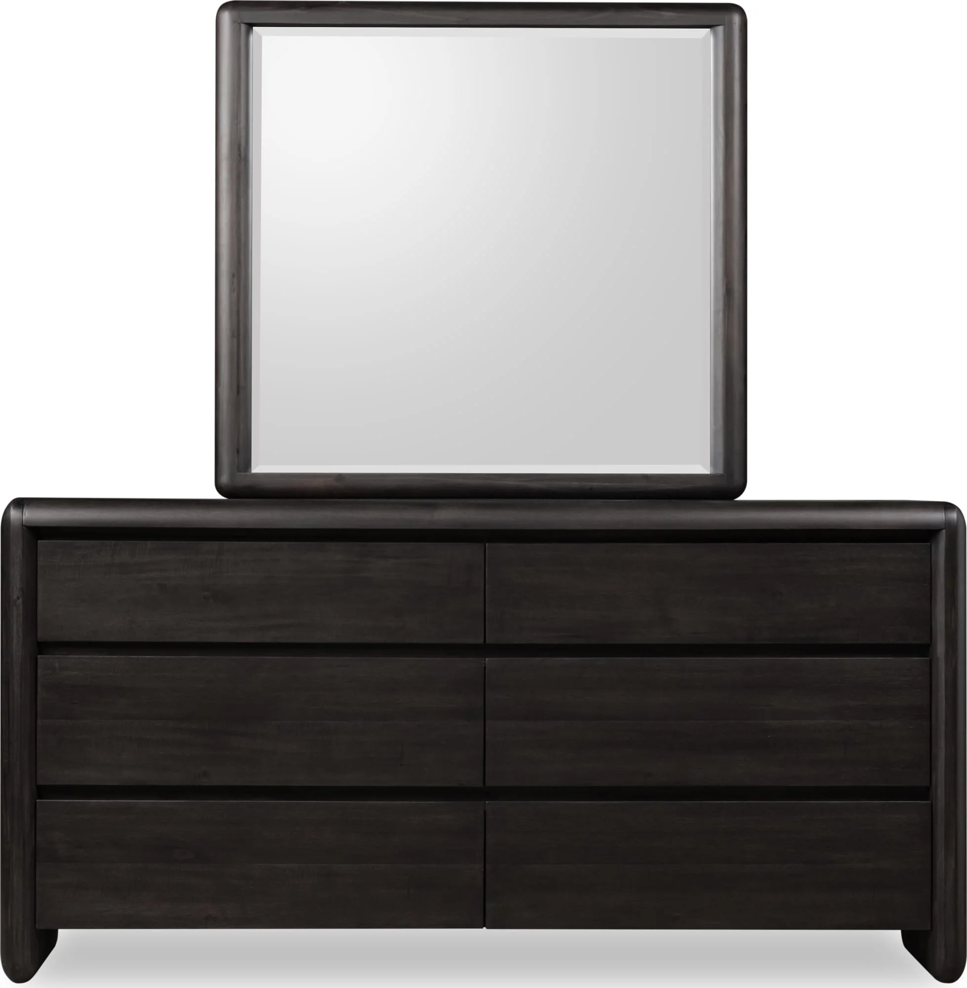 Xolani Jaguar Six Drawer Acacia Wood Dresser - Image 3