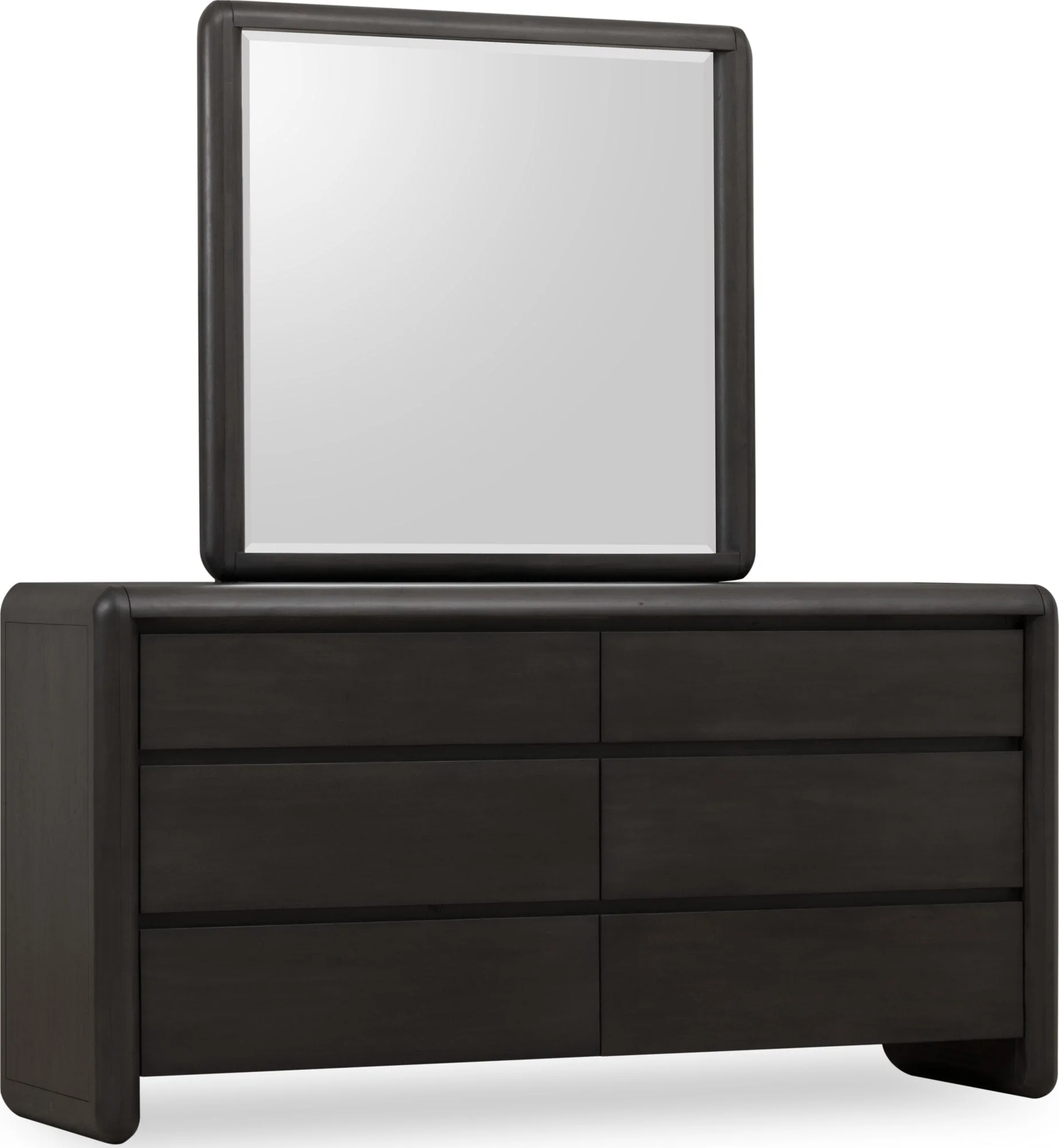 Xolani Jaguar Six Drawer Acacia Wood Dresser - Image 4