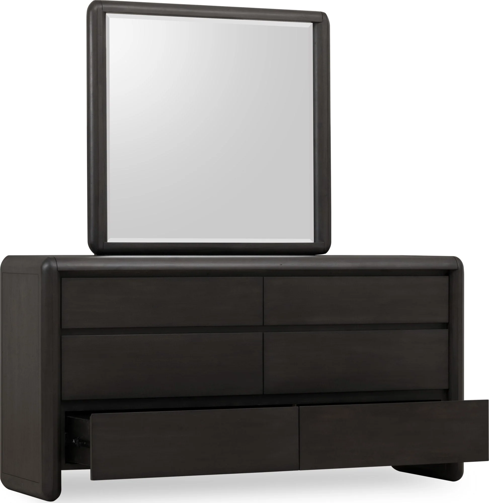 Xolani Jaguar Six Drawer Acacia Wood Dresser - Image 5