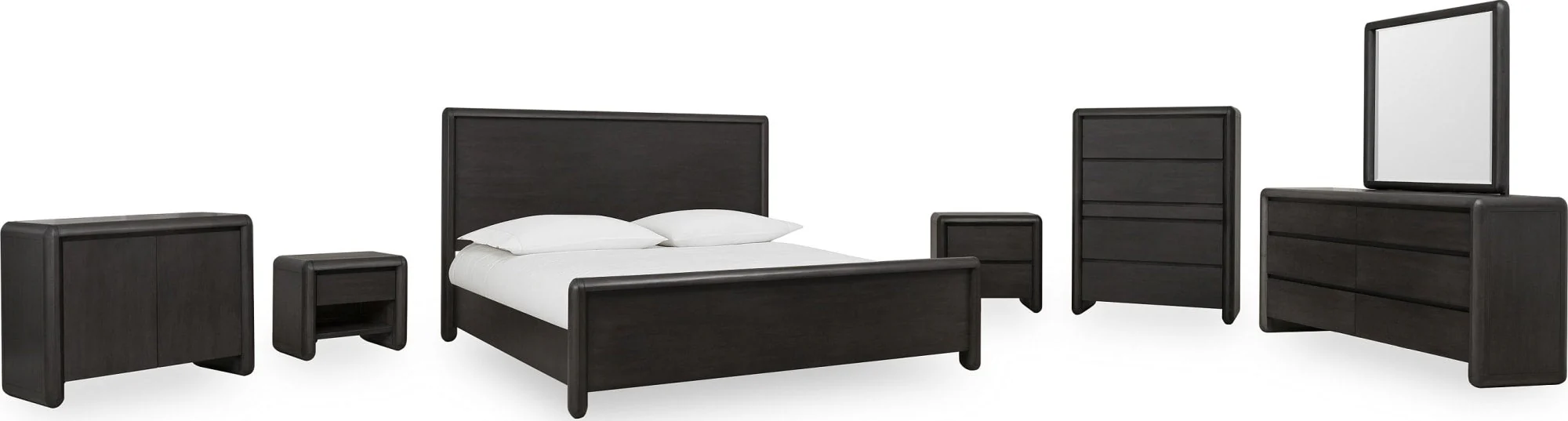 Xolani Jaguar Two Drawer Acacia Wood Nightstand - Image 10