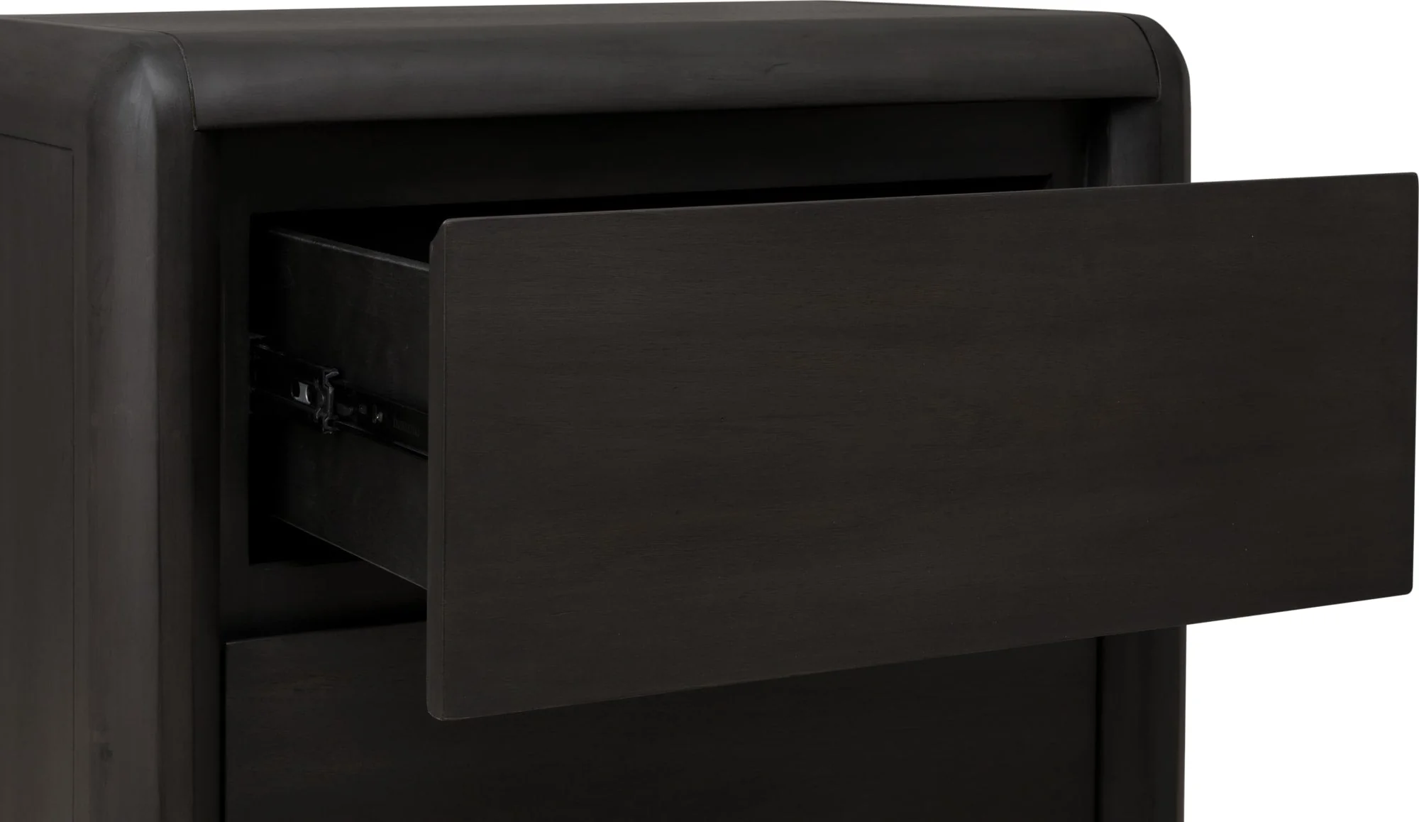 Xolani Jaguar Two Drawer Acacia Wood Nightstand - Image 4