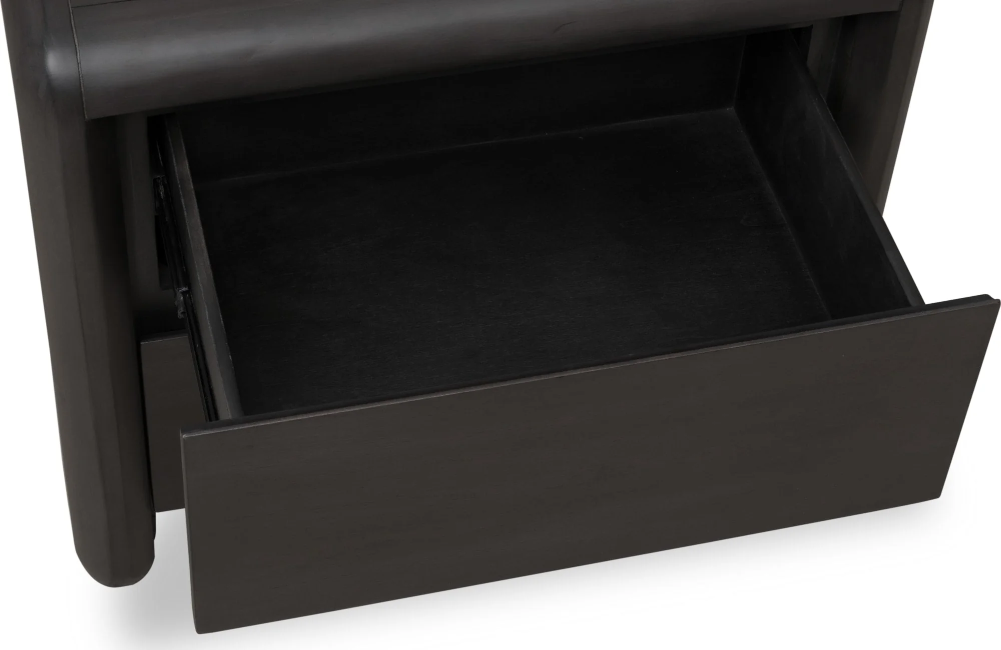 Xolani Jaguar Two Drawer Acacia Wood Nightstand - Image 5