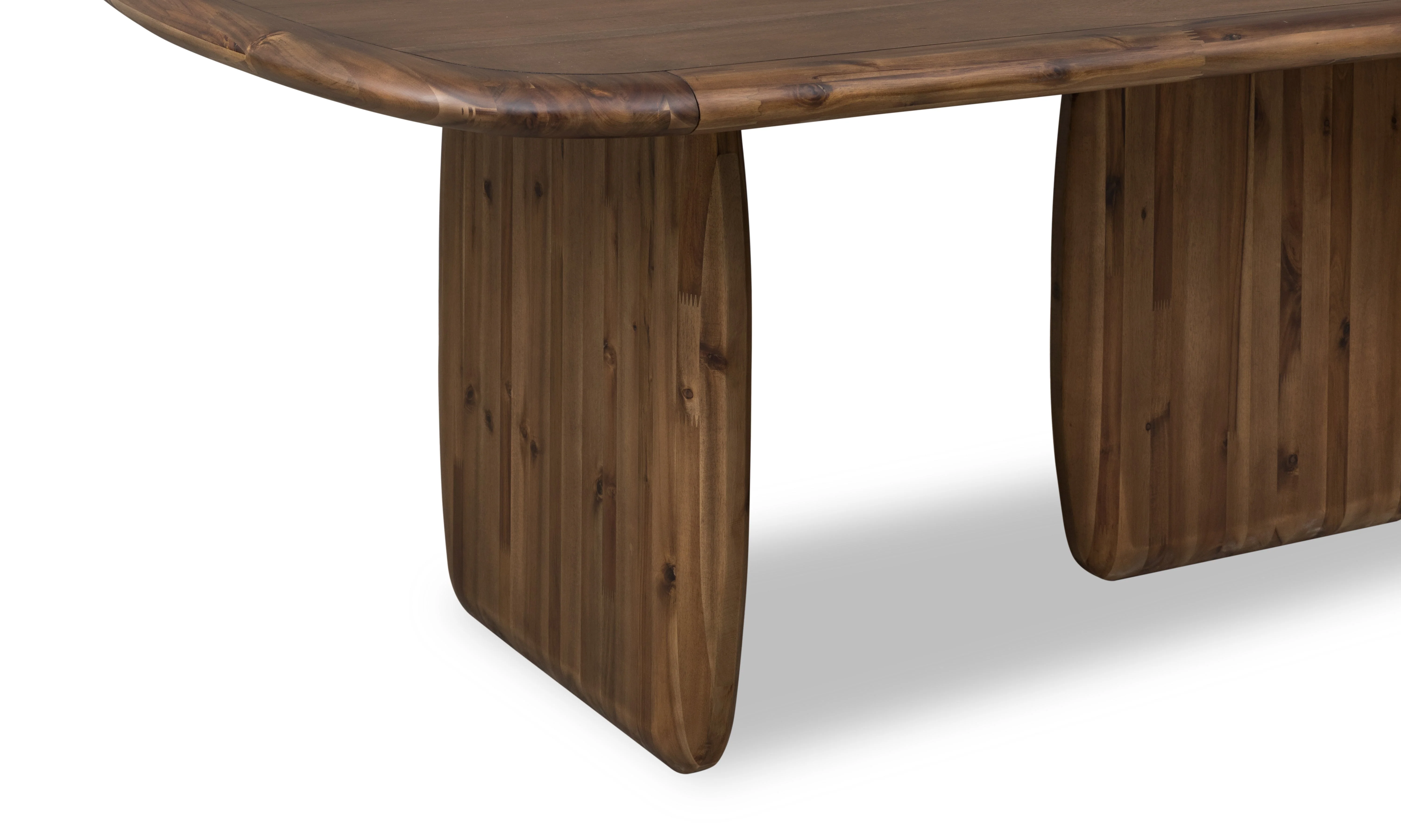 Xolani Rectangular Acacia Wood Pedestal Table in Impala - Image 5