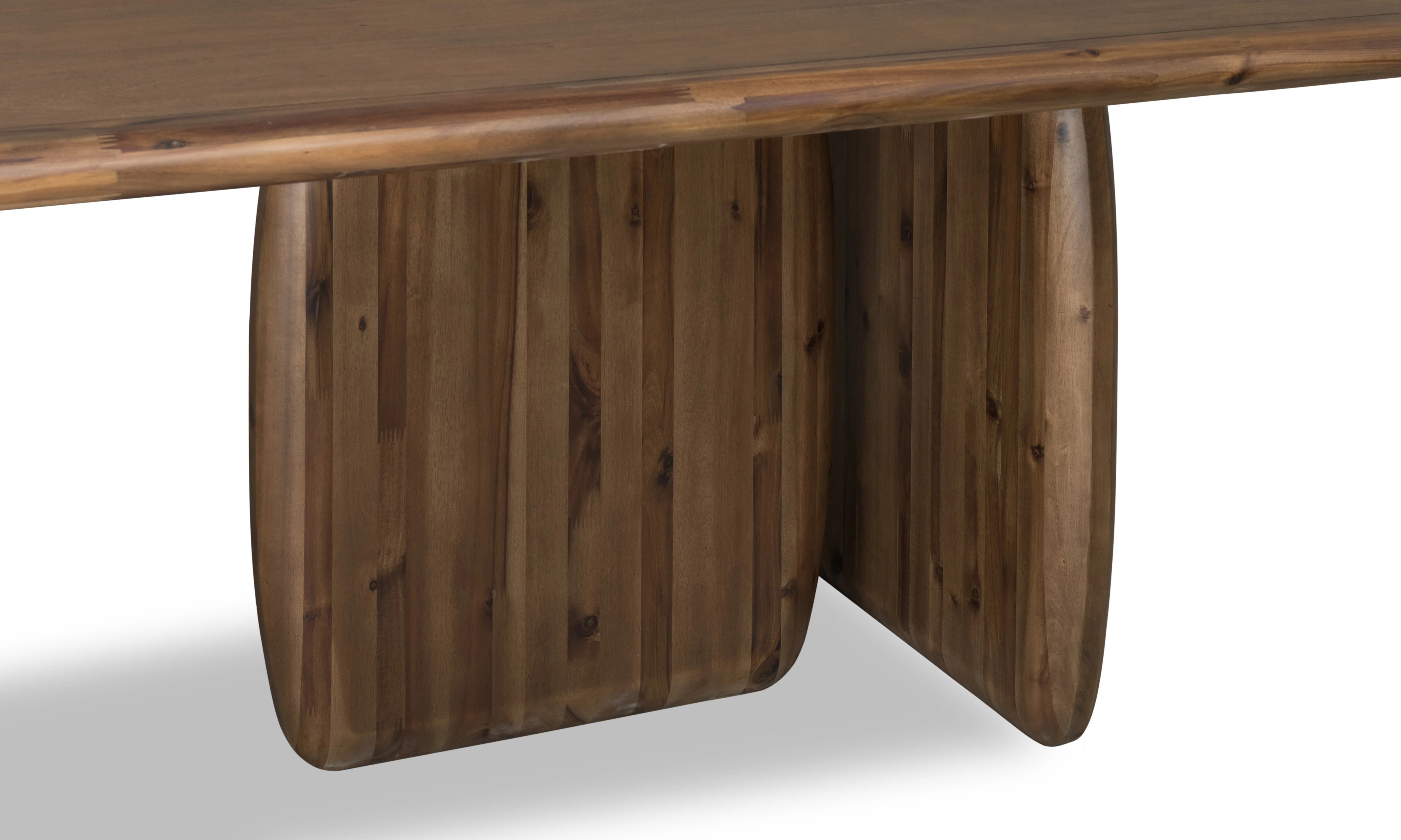 Xolani Rectangular Acacia Wood Pedestal Table in Impala - Image 6