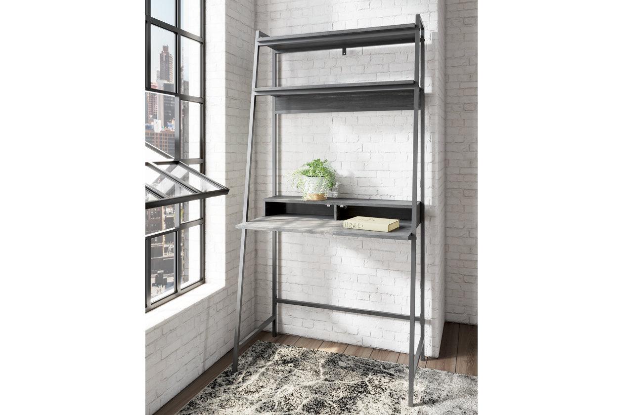 Yarlow Black 36" Home Office Desk with Shelf