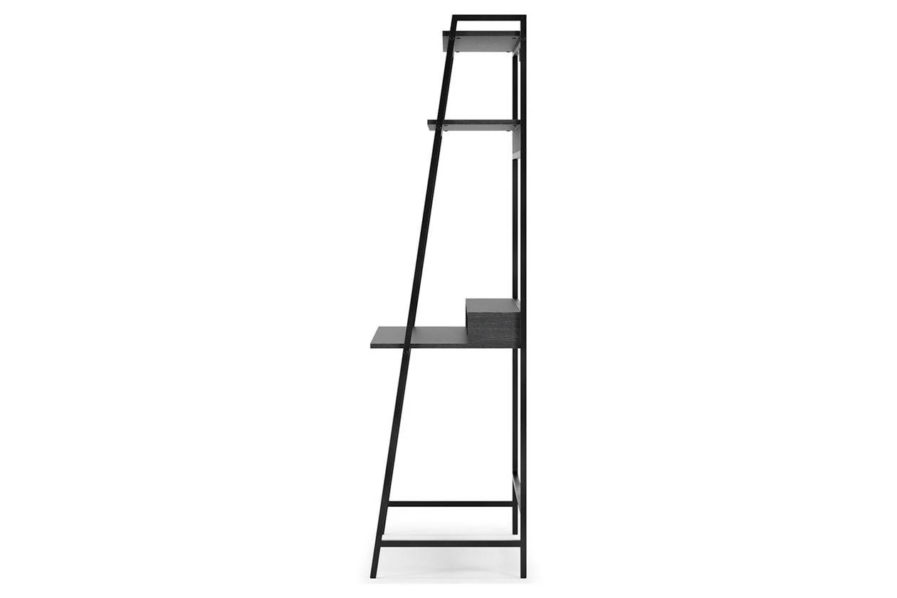 Yarlow Black 36" Home Office Desk with Shelf - Image 8