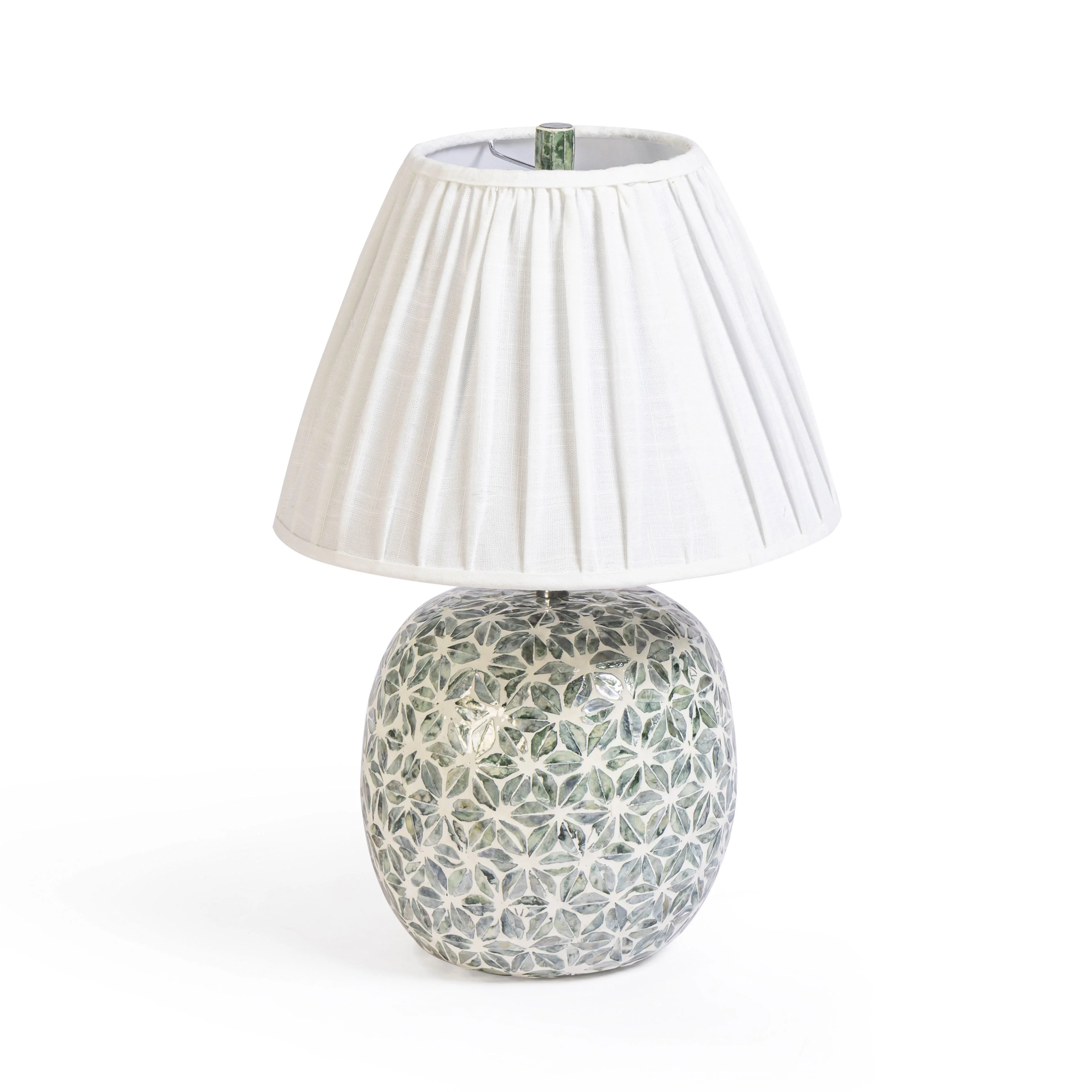 Yaya Green Capiz Shell Table Lamp - Image 3