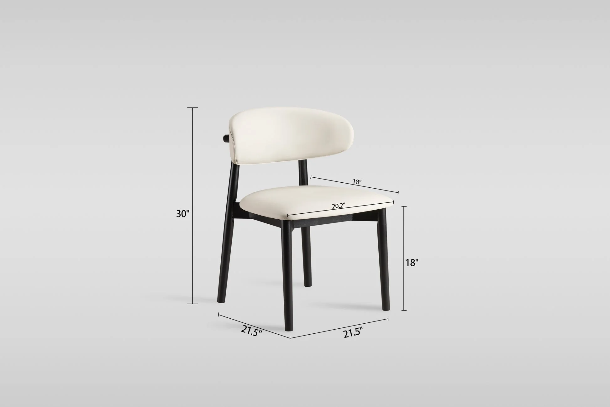 Yomi Beige/Black Dining Chair - Image 4