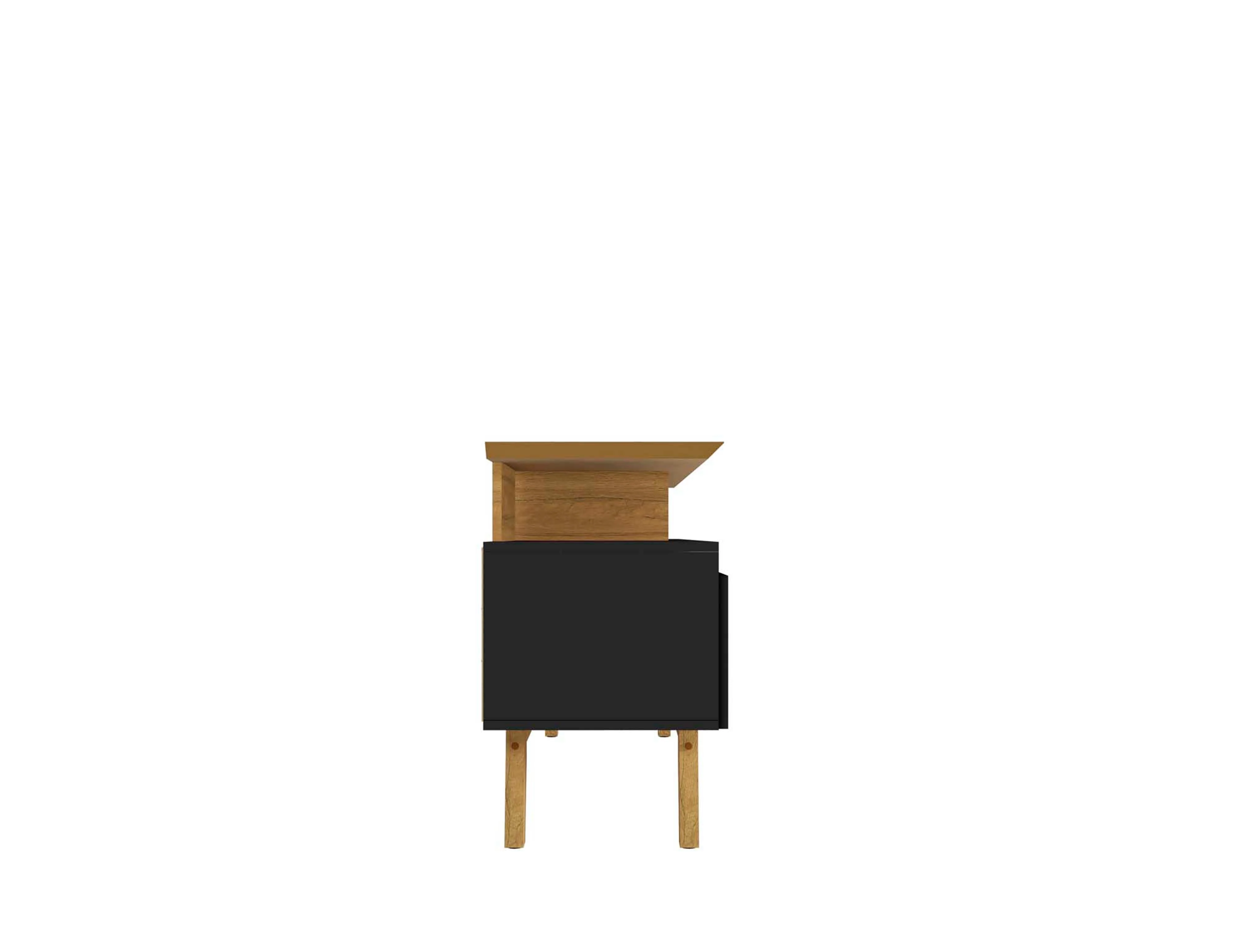 Yonkers 62.99 TV Stand in Black and Cinnamon - Image 5