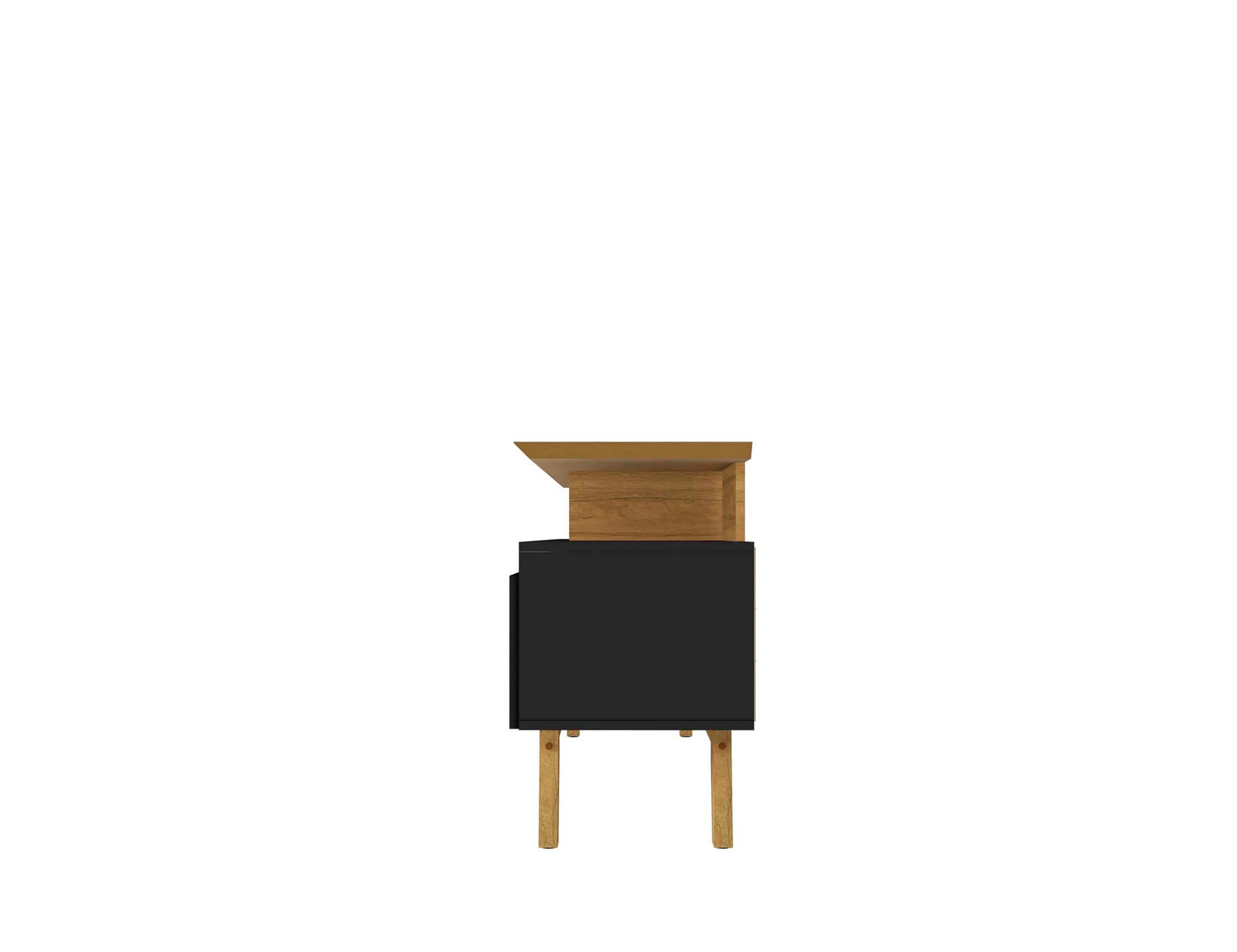 Yonkers 62.99 TV Stand in Black and Cinnamon - Image 6