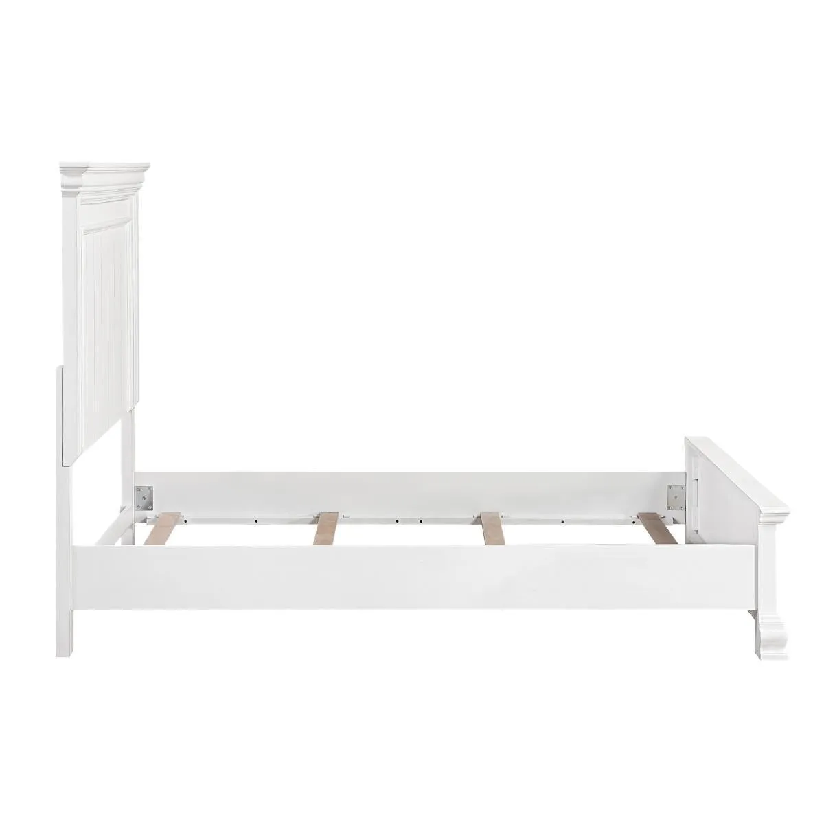 York White Queen Panel Bed - Image 5