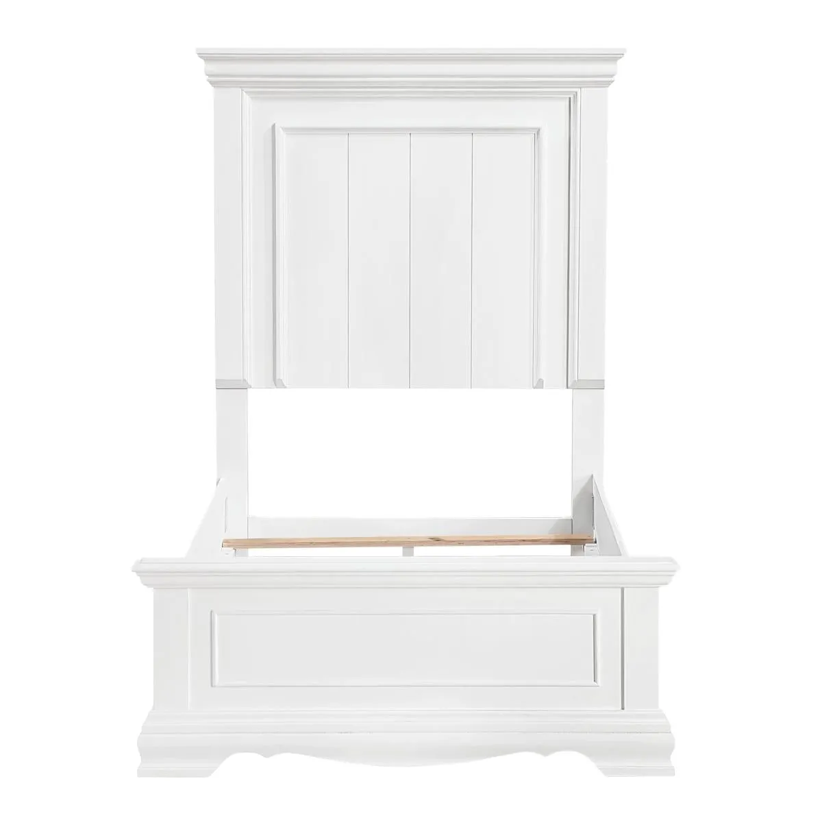 York White Twin Panel Bed - Image 5
