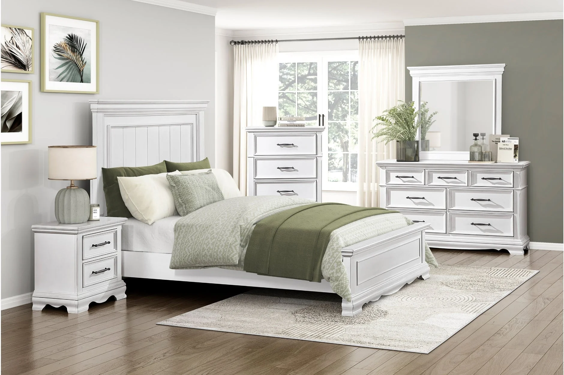 York White Youth Panel Bedroom Set - Image 2