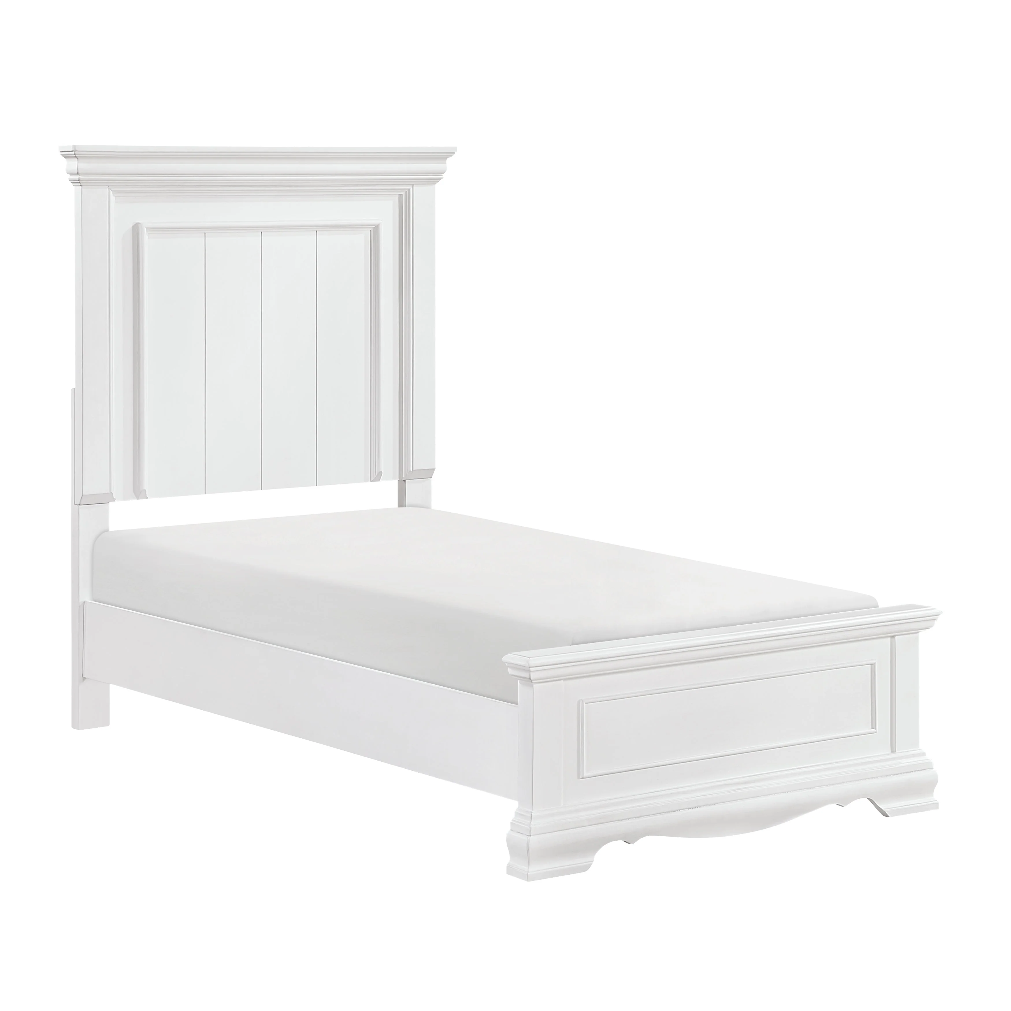 York White Youth Panel Bedroom Set - Image 5