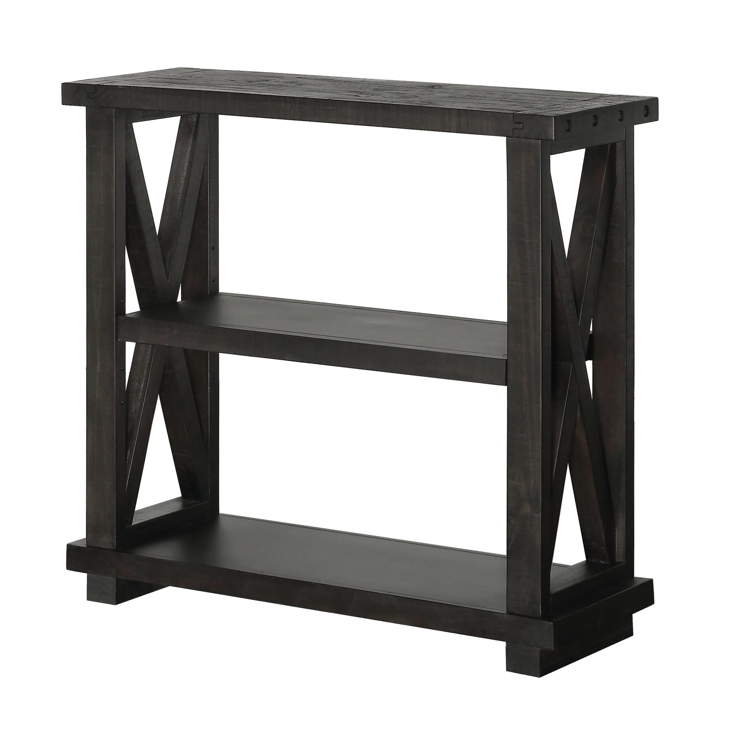 Yosemite Solid Wood 36x39 inch Bookshelf in Cafe - Image 3