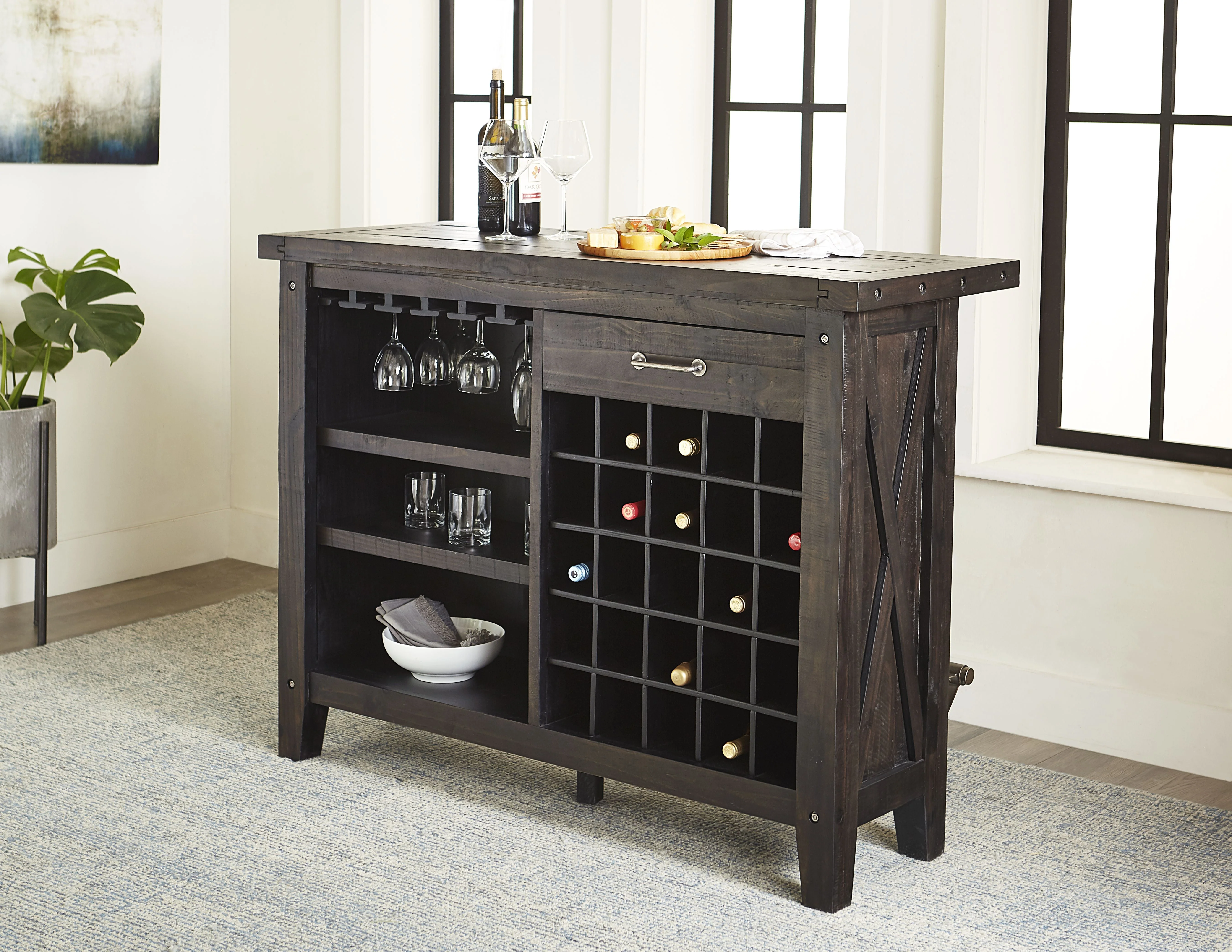 Yosemite Solid Wood Bar Table in Cafe - Image 2