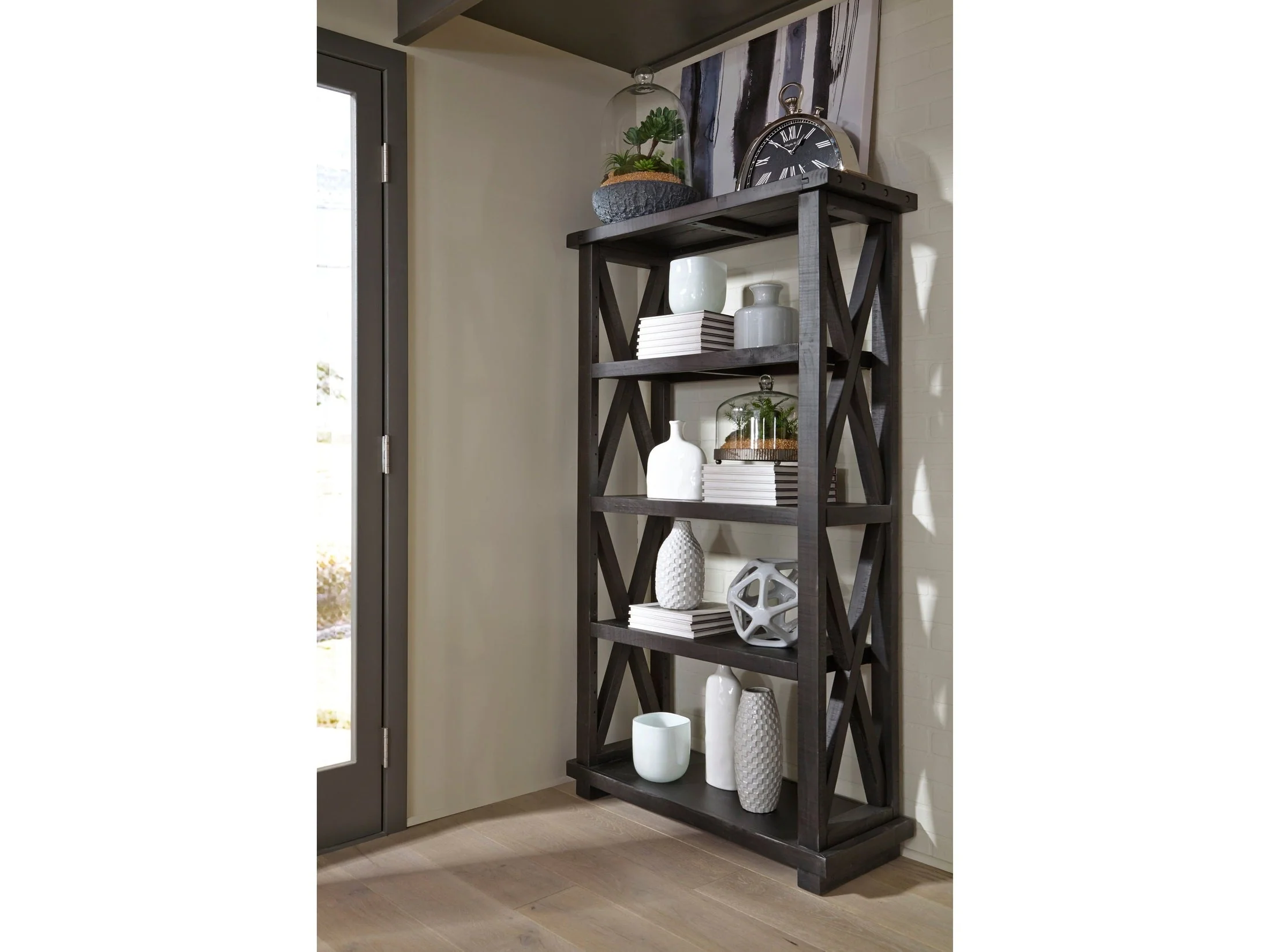 Yosemite Solid Wood Bookcase in Cafe