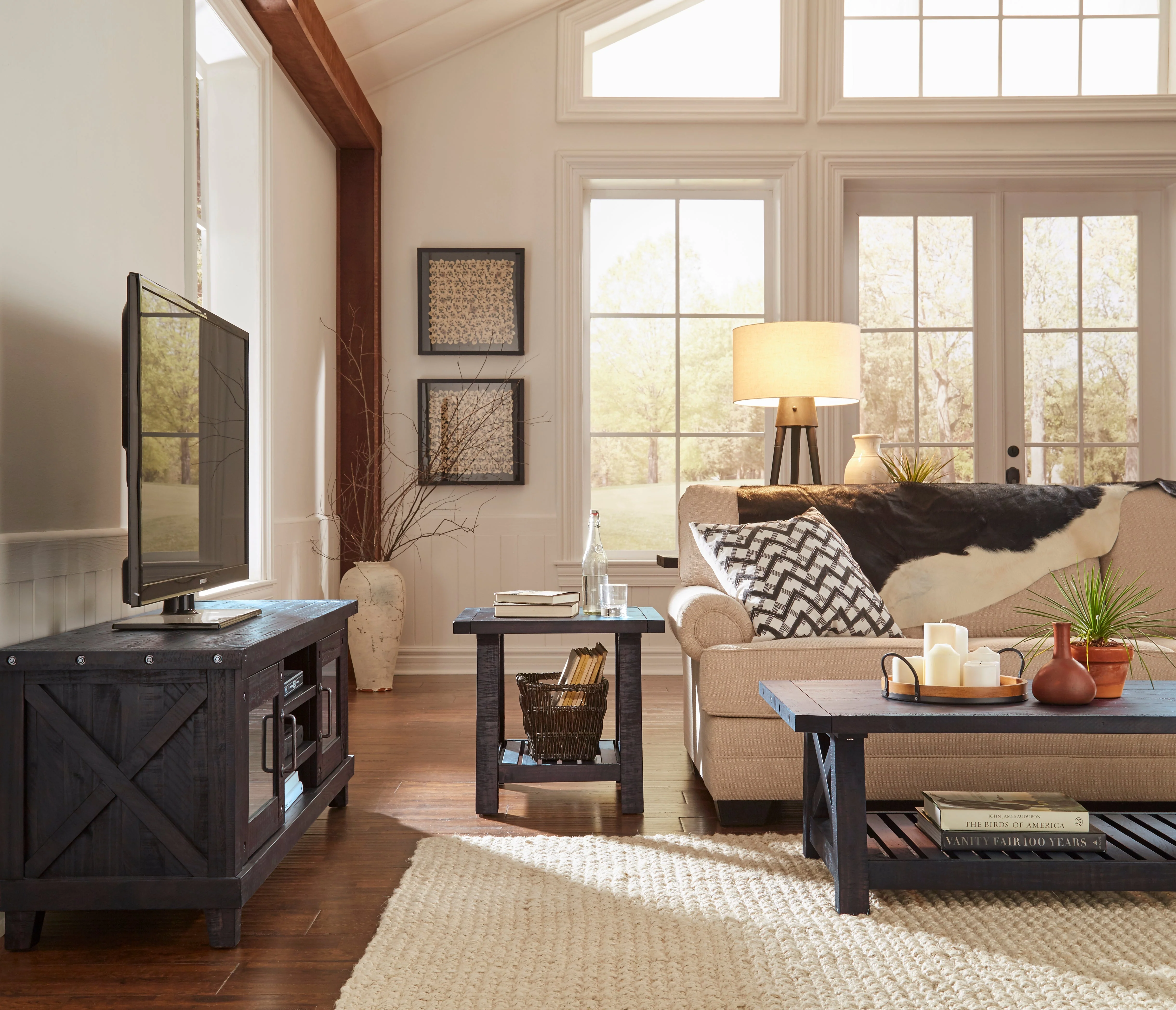 Yosemite Solid Wood Coffee Table in Cafe - Image 2
