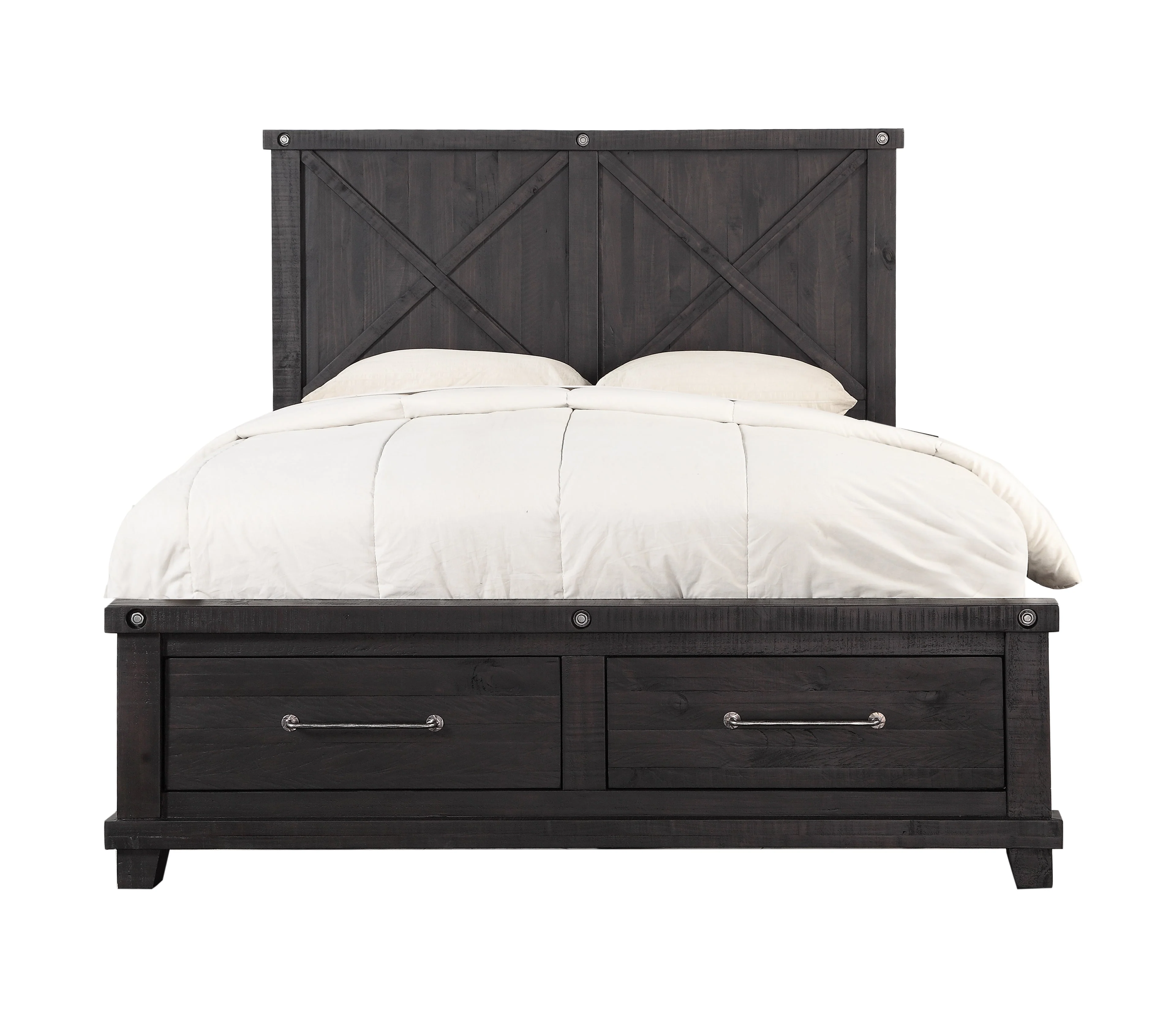 Yosemite Solid Wood Footboard Full Storage Bed in Cafe - Image 7