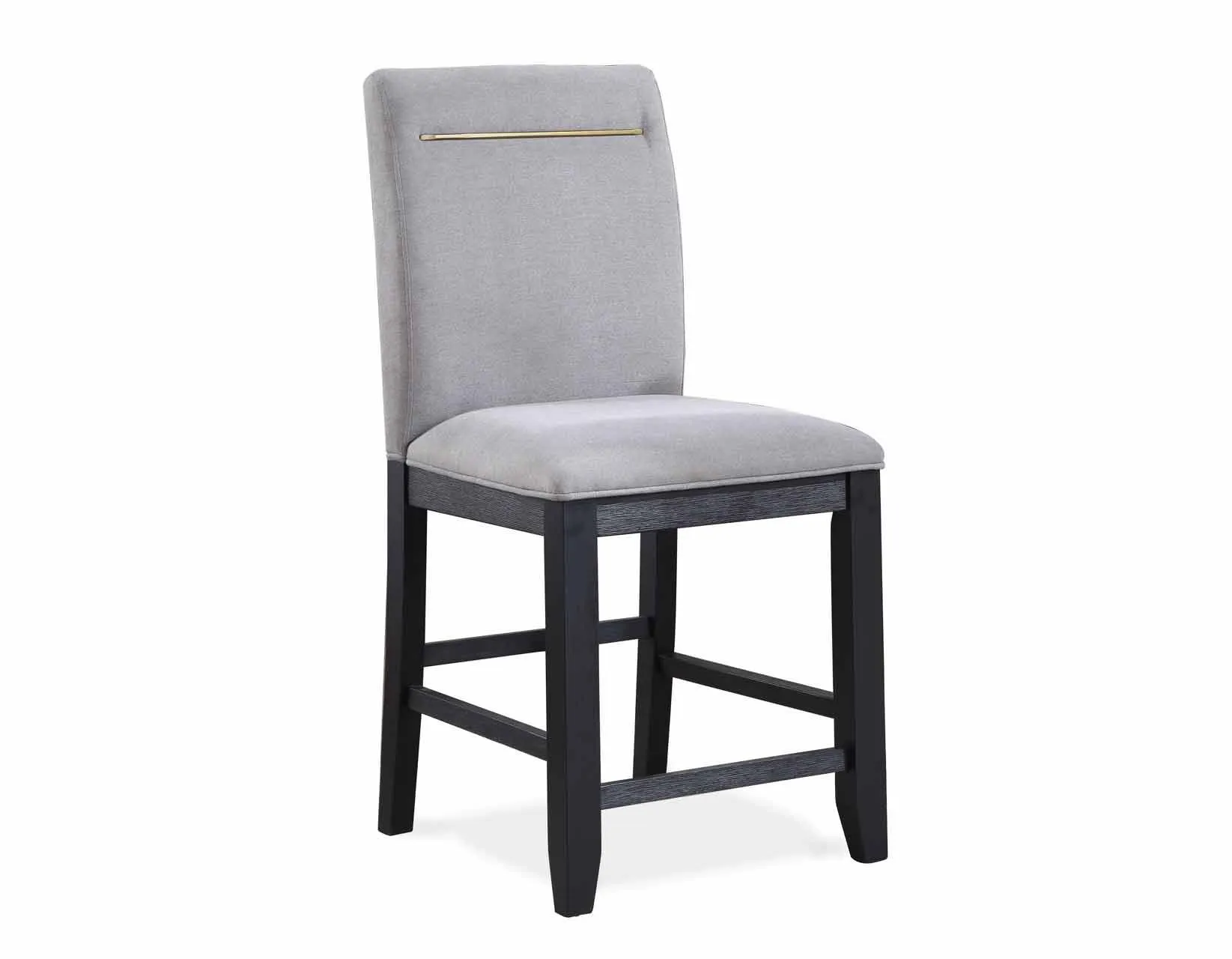Yves 24″ Counter Stool, Grey Upholstered, Set of 2 - Image 9