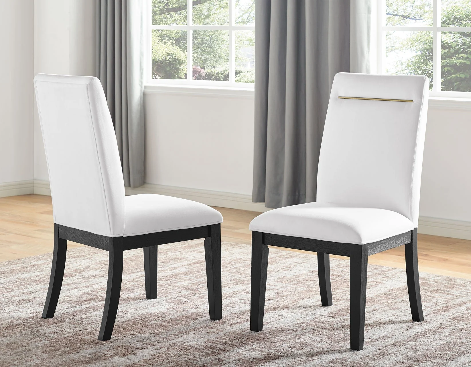 Yves Charcoal/White Dining Room Set - Image 10