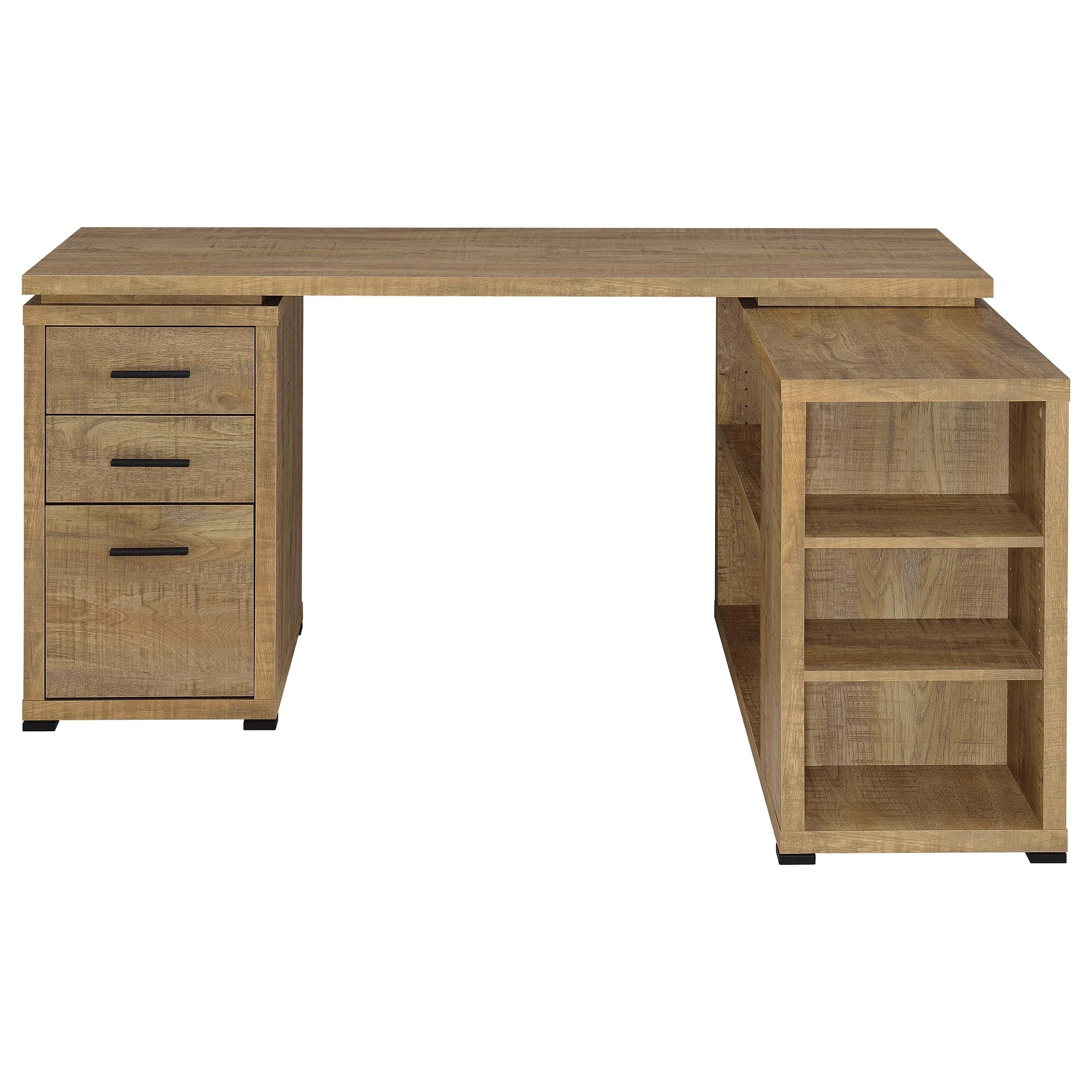 Yvette Mango 60-inch 3-drawer L-Shape Computer Desk - Image 4