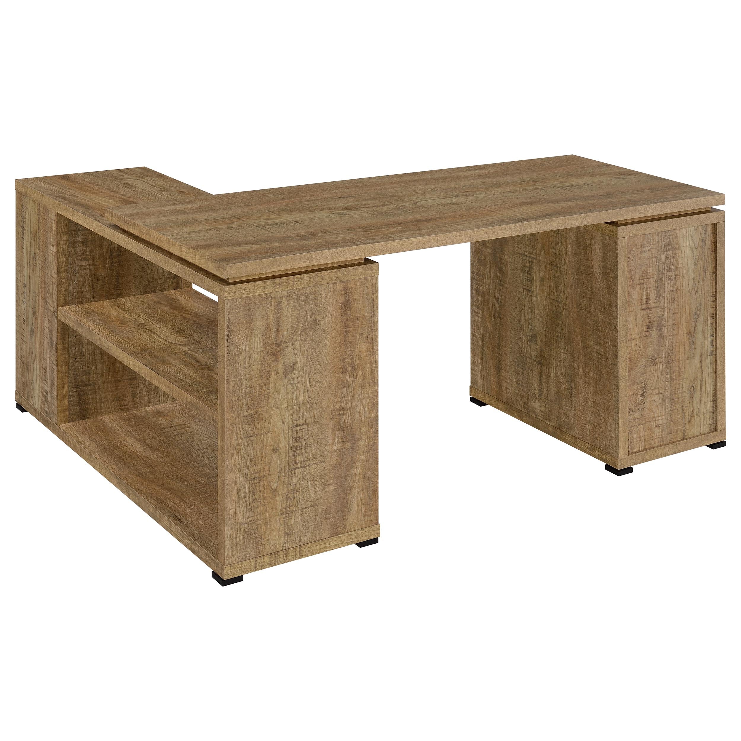Yvette Mango 60-inch 3-drawer L-Shape Computer Desk - Image 6