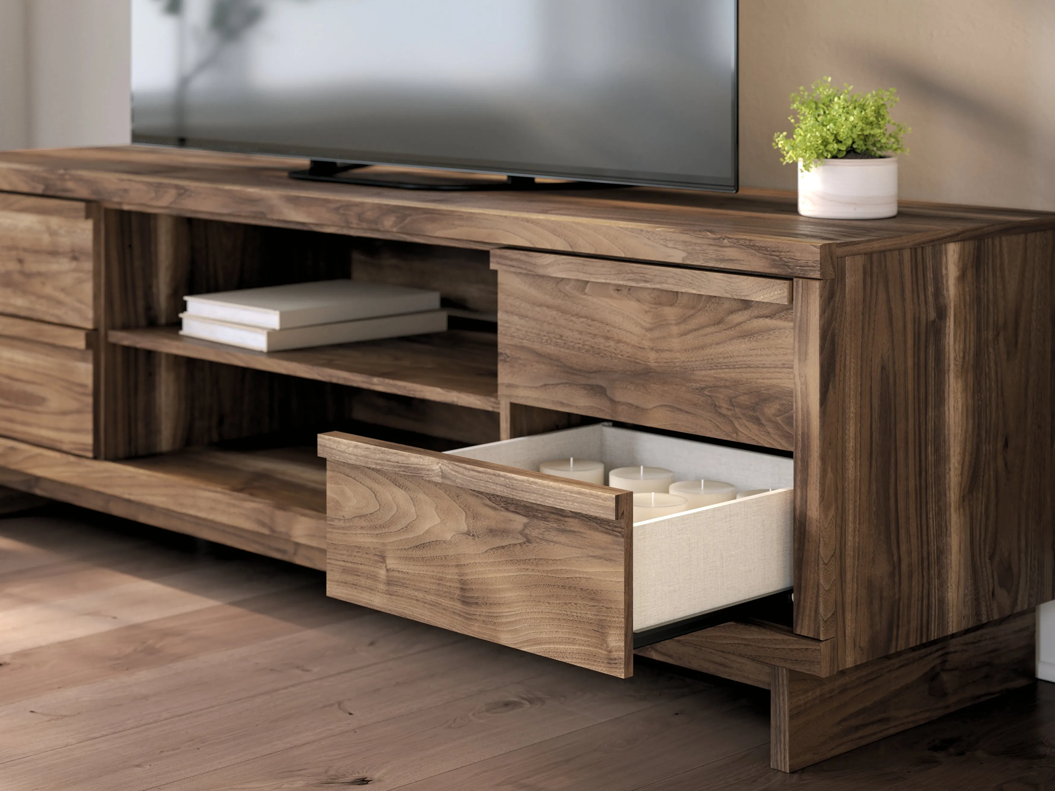 Zadilyn Brown 72" TV Stand - Image 11