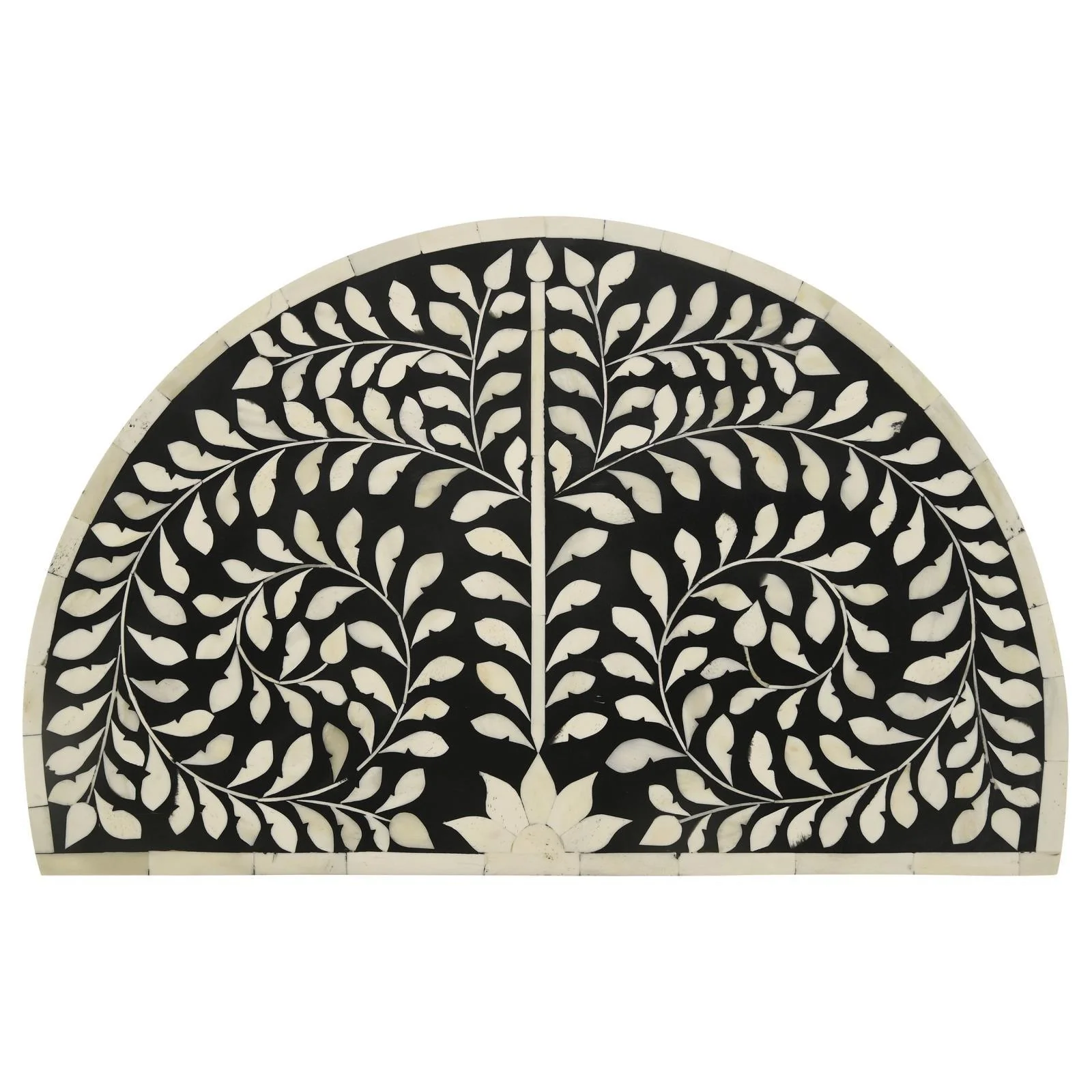 Zakiya Black and White 2-piece Demilune Nesting Table - Image 7