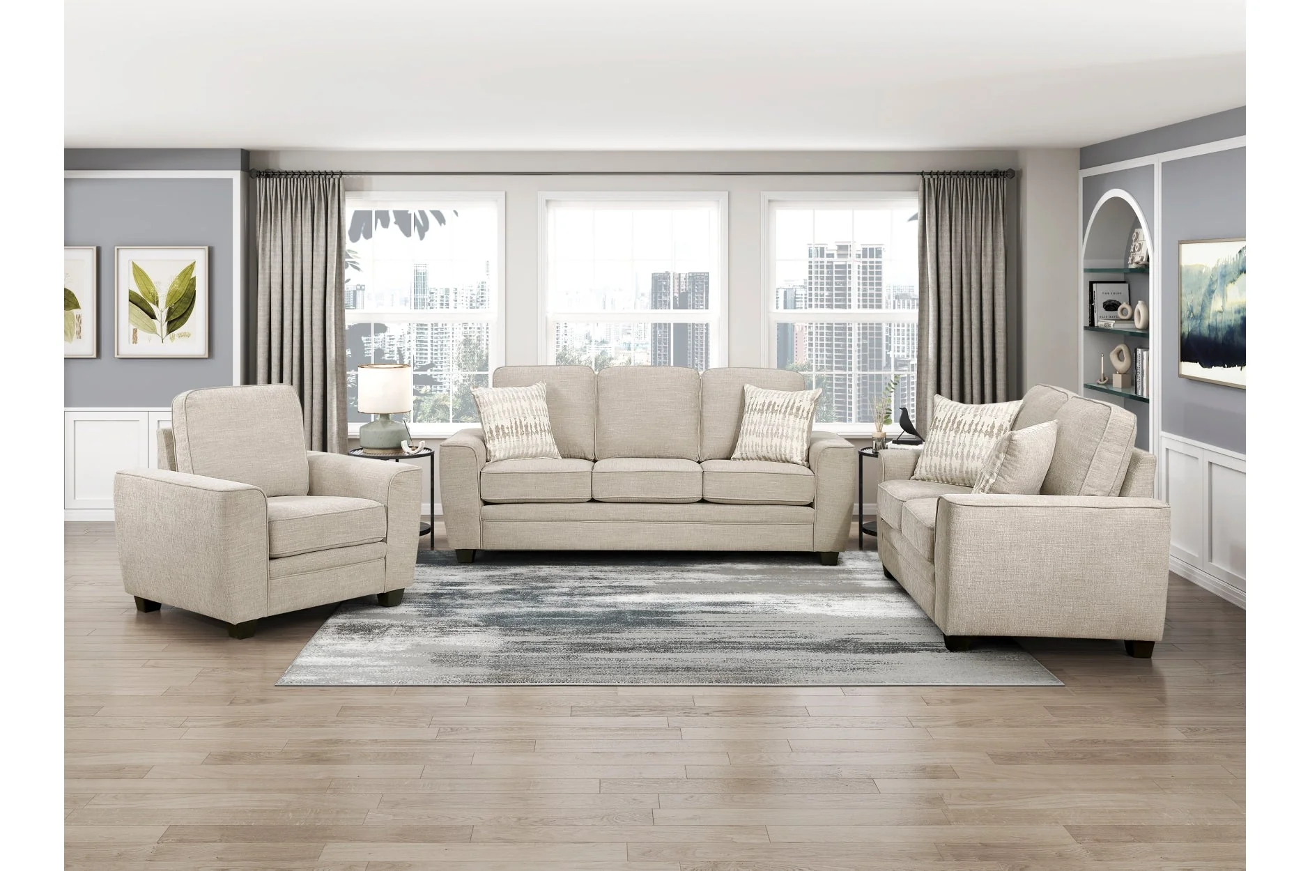 Zander Taupe Sofa - Image 8
